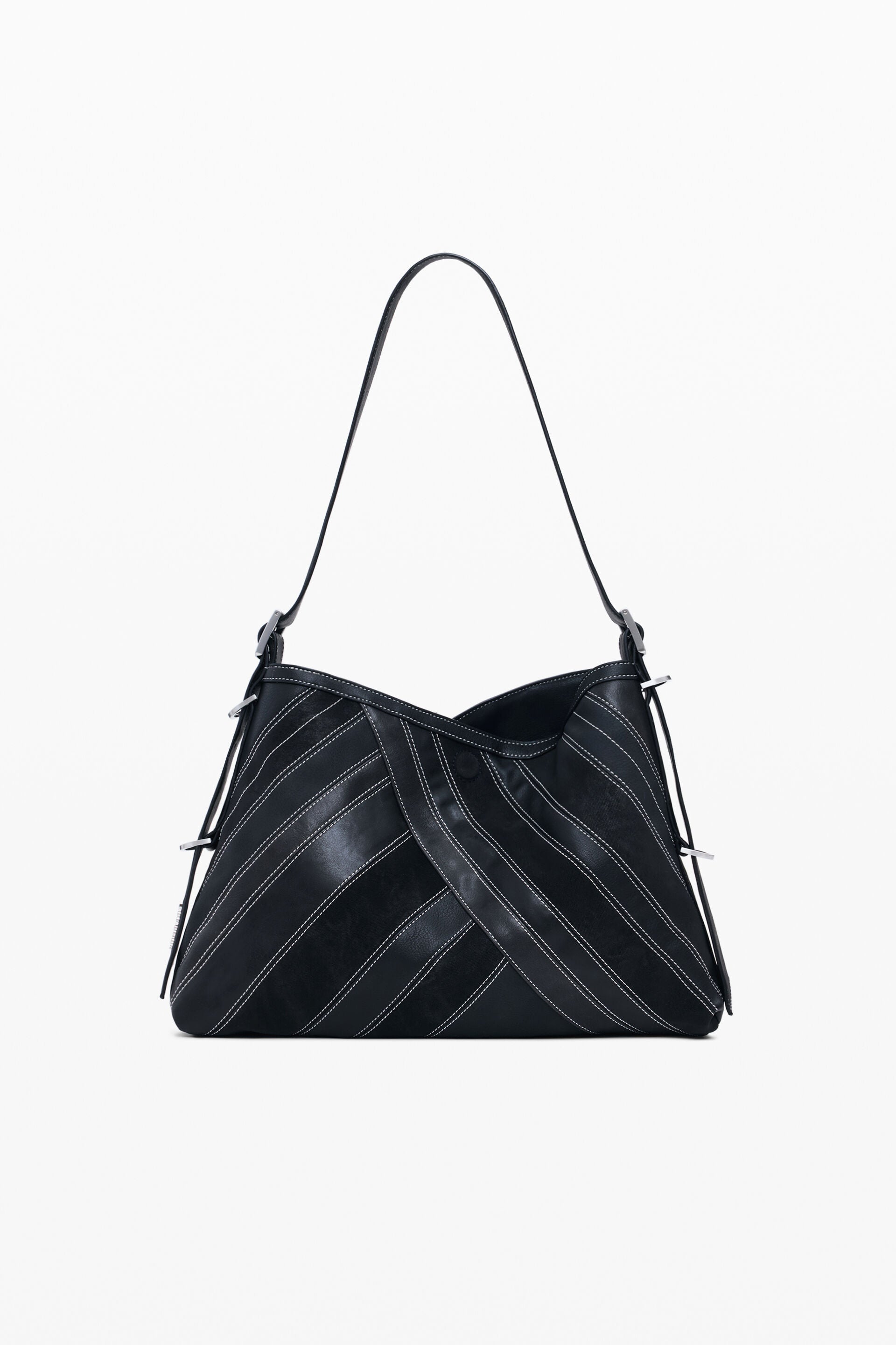 DESIGUAL Borsa Donna a Spalla Nera Fibonacci Buxton