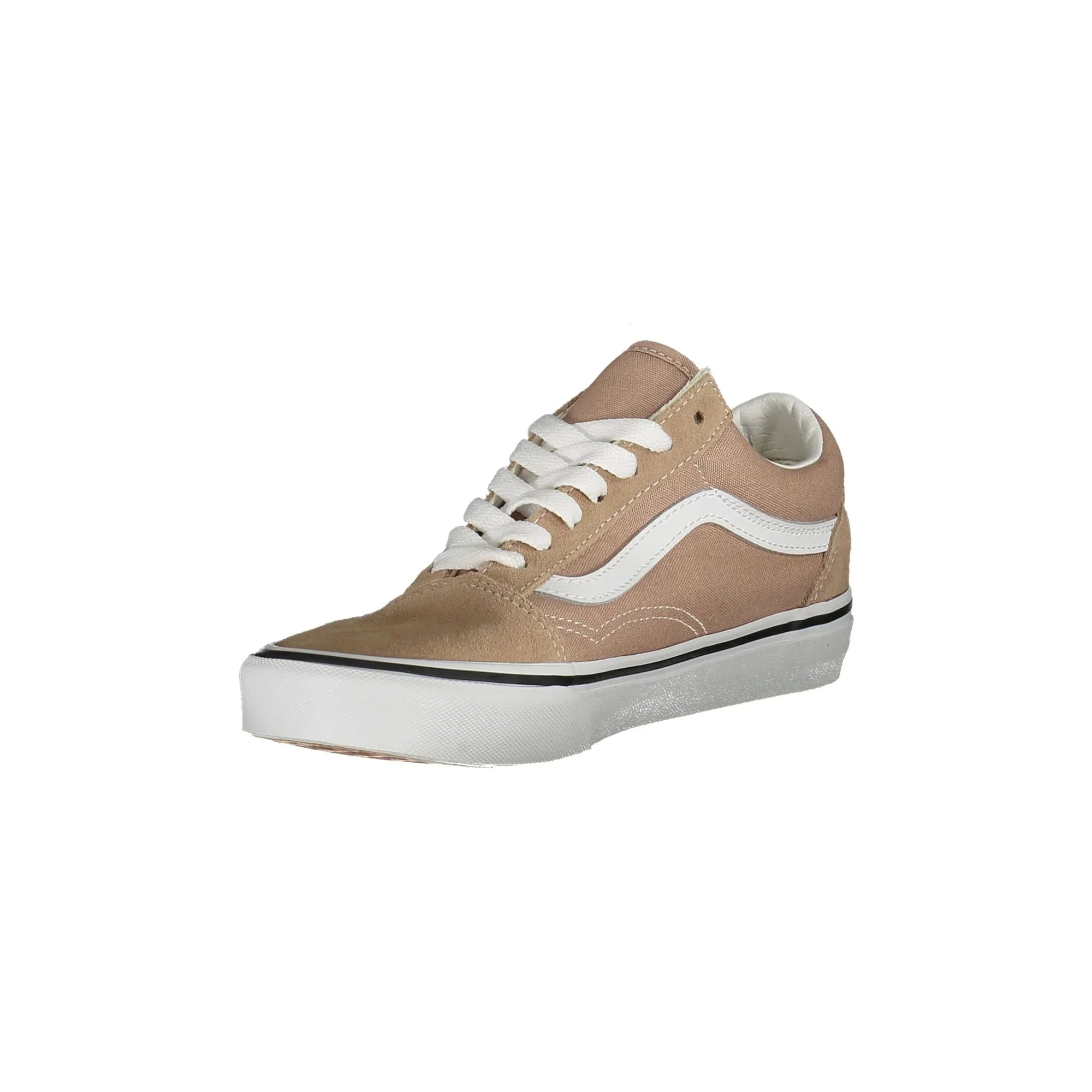 VANS Scarpe Sneakers Donna Beige Old Skool con Dettagli a Contrasto