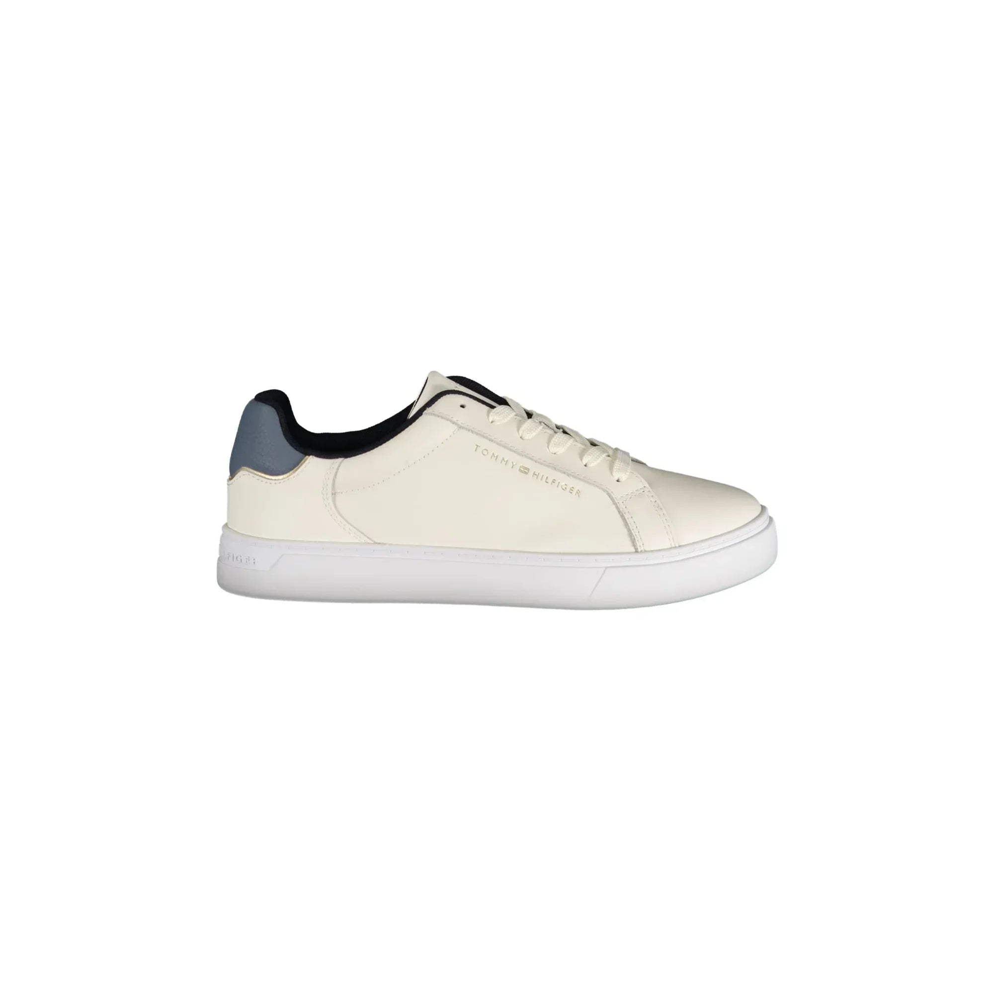 Tommy Hilfiger Calzatura Sportiva Donna Beige con Dettagli Blu
