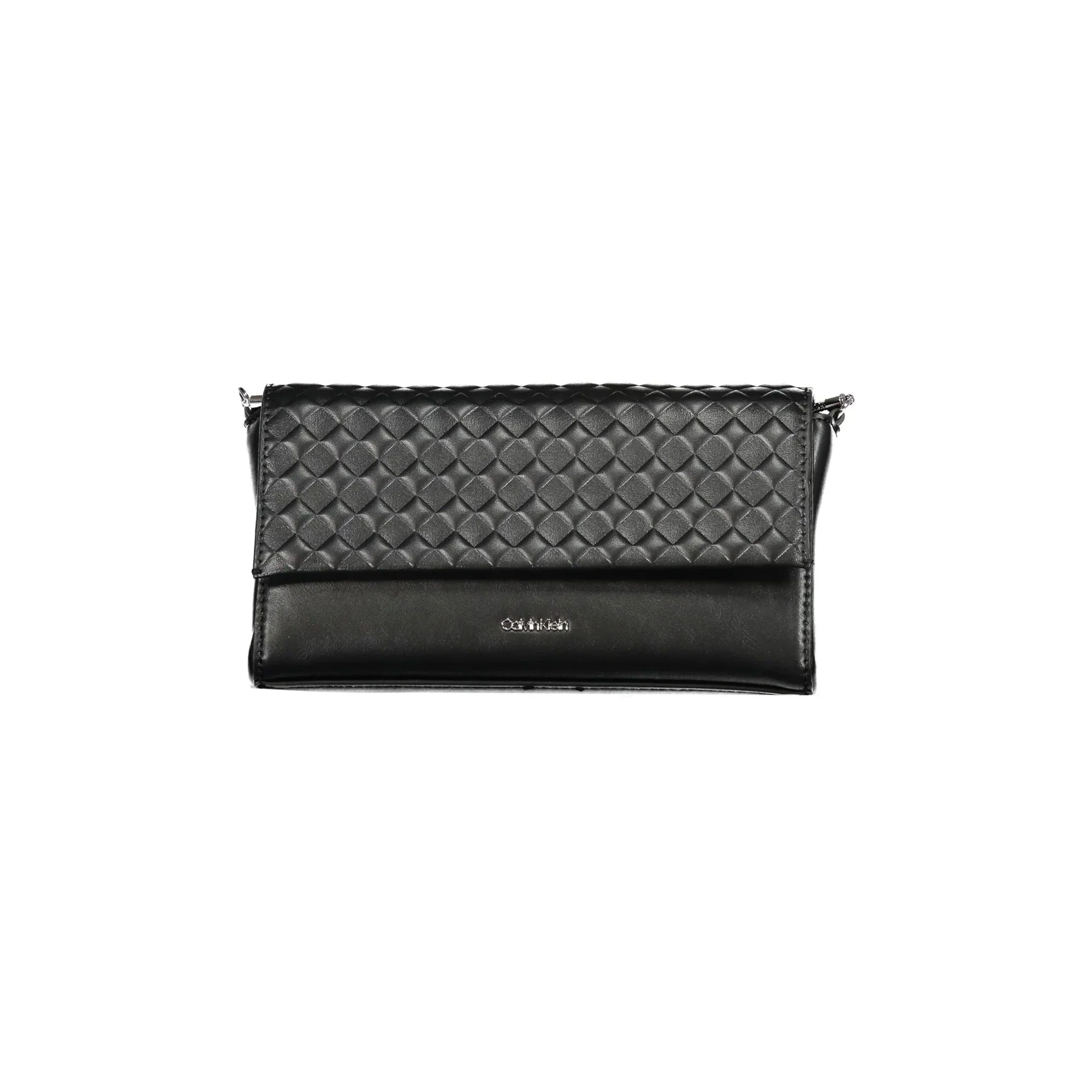 Calvin Klein Borsa Donna Nera a Tracolla con Catena e Dettagli a Contrasto
