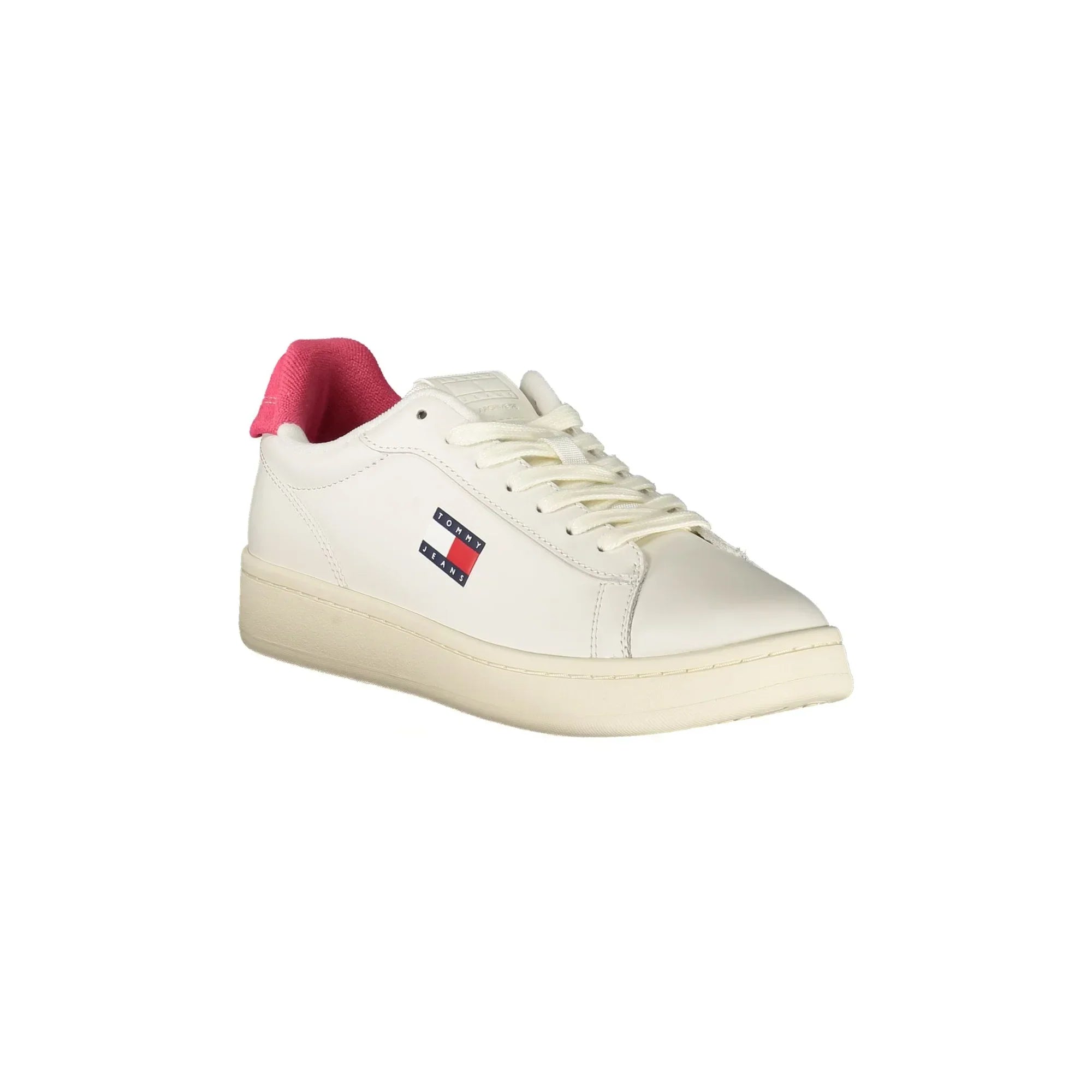 TOMMY HILFIGER Sneakers Donna Bianche con Dettagli Fuxia