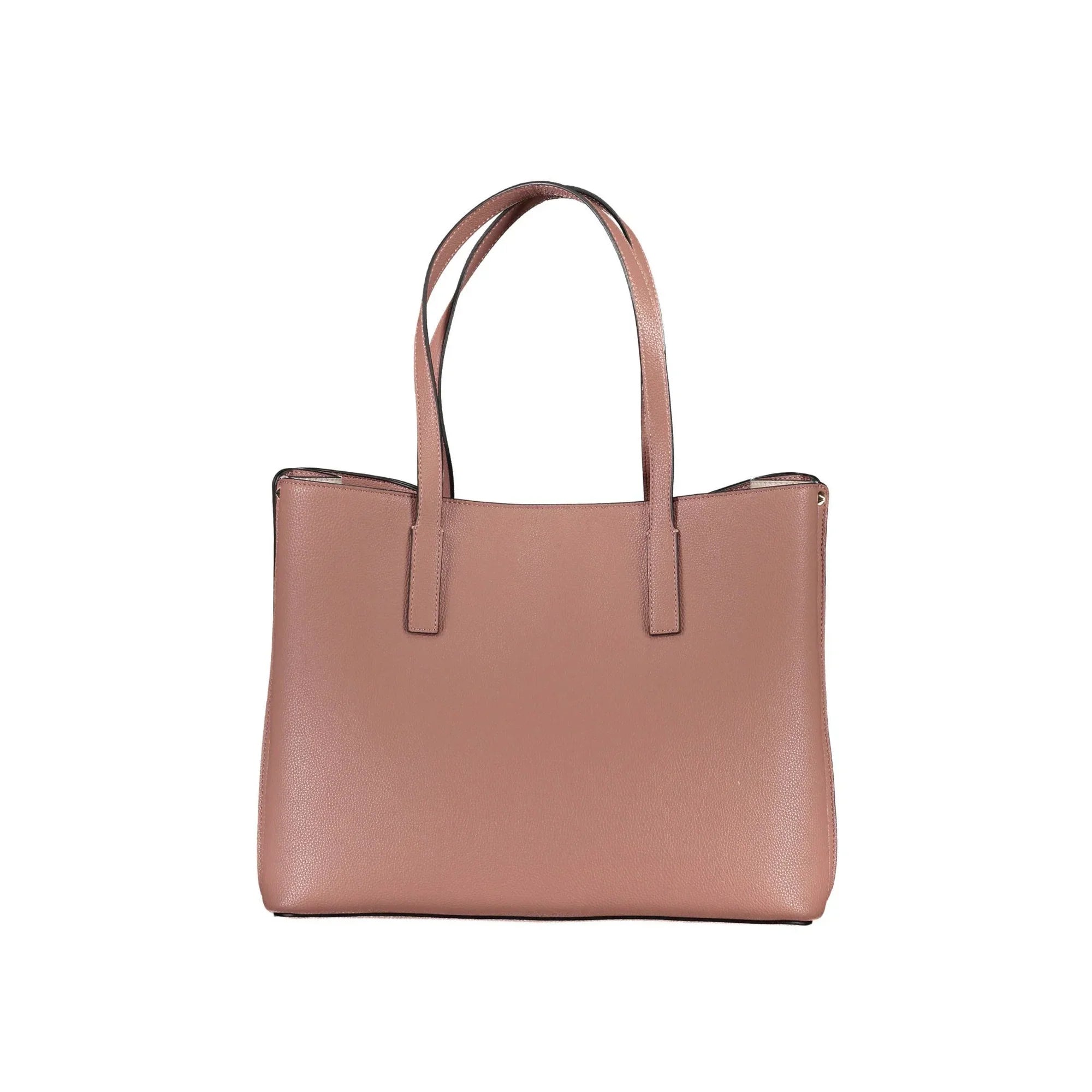 GUESS JEANS Borsa Donna Rosa Meridian a Spalla con Tasche Esterne e Zip