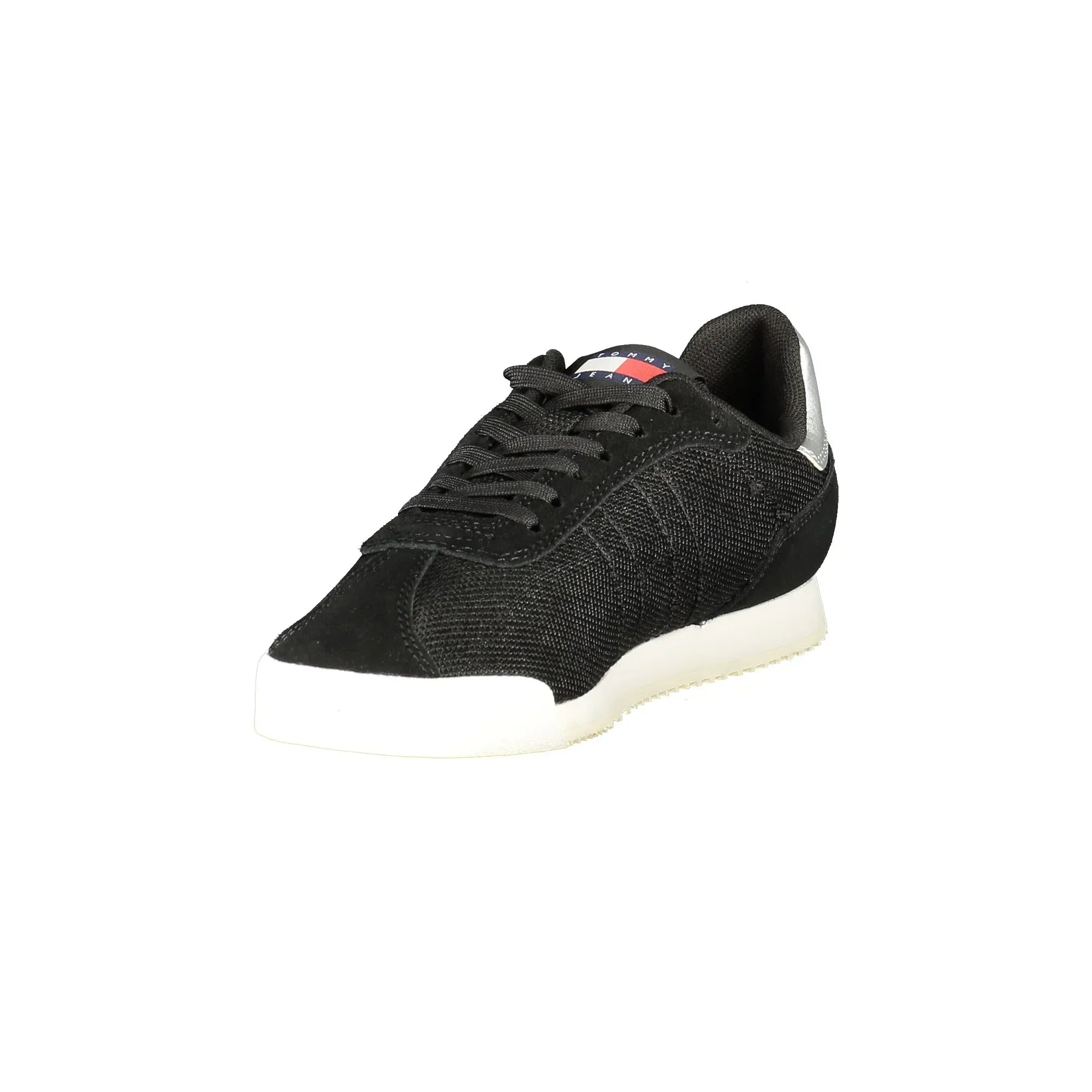 TOMMY HILFIGER Scarpe Sneakers Donna Nere con Dettagli a Contrasto