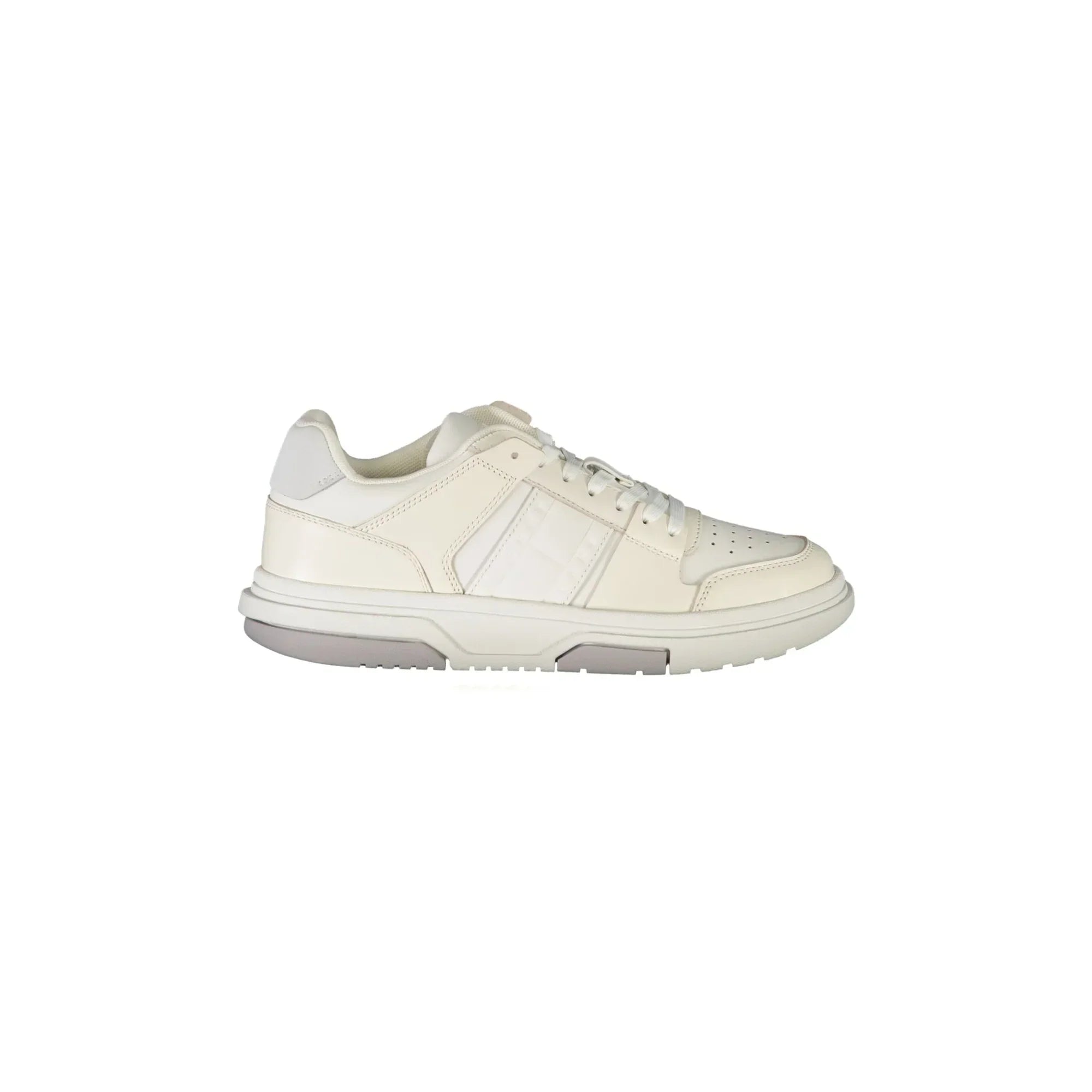 TOMMY HILFIGER Scarpe Sneakers Donna Bianche con Dettagli a Contrasto