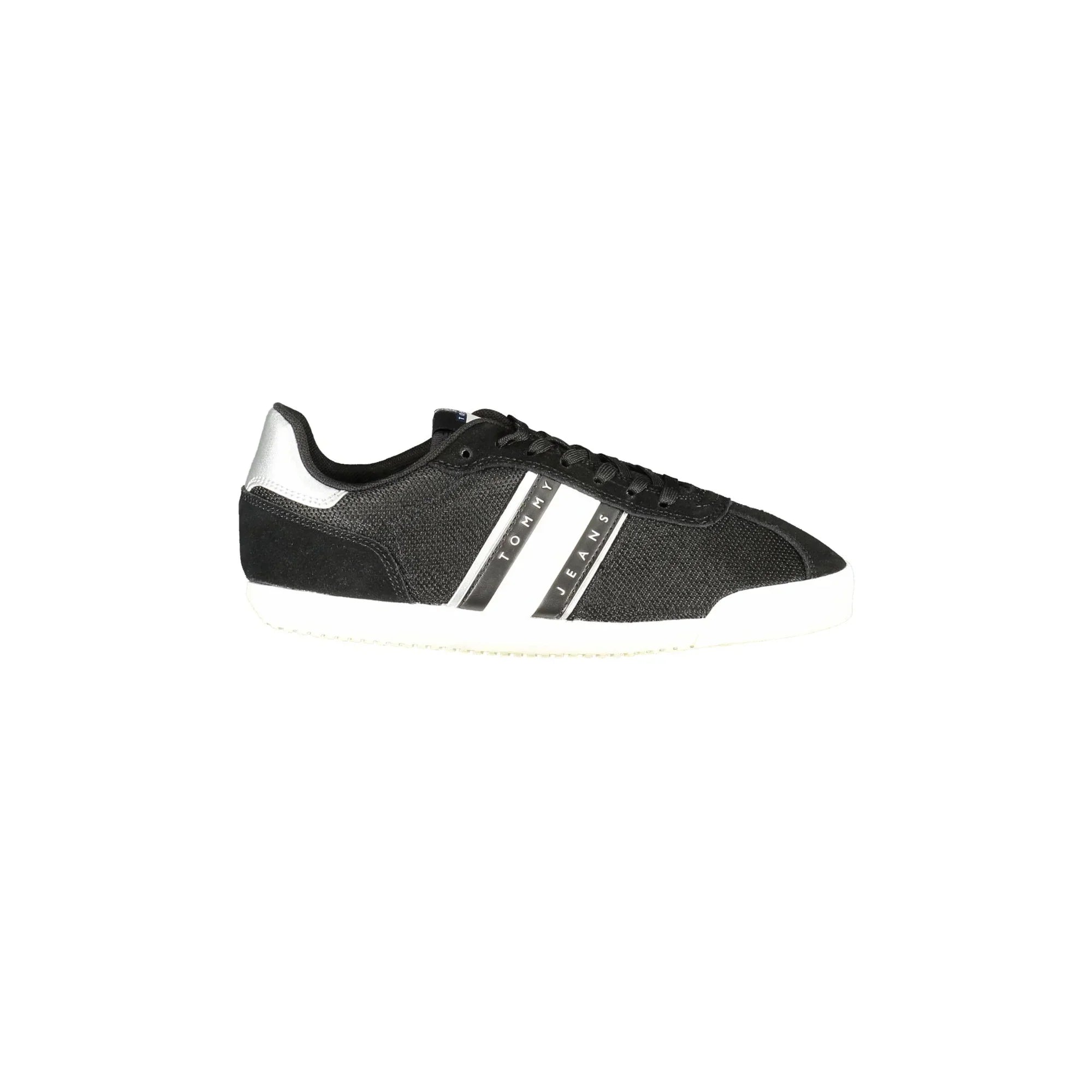 TOMMY HILFIGER Scarpe Sneakers Donna Nere con Dettagli a Contrasto
