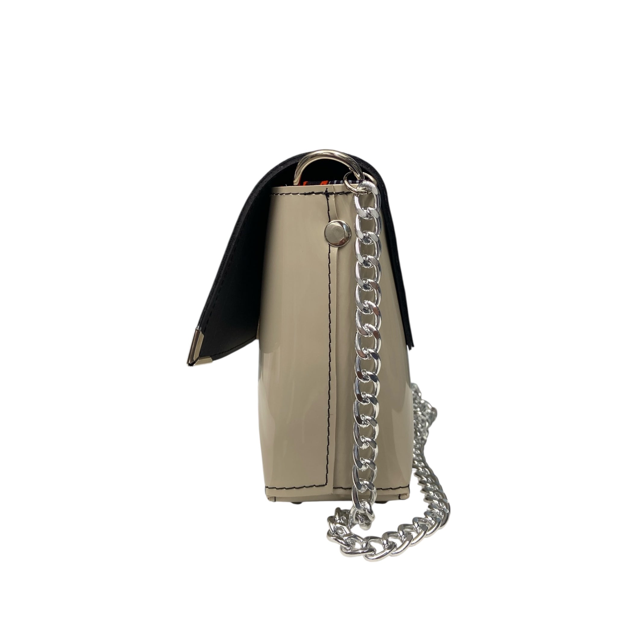 Box Beige & Black - Borsa donna a tracolla