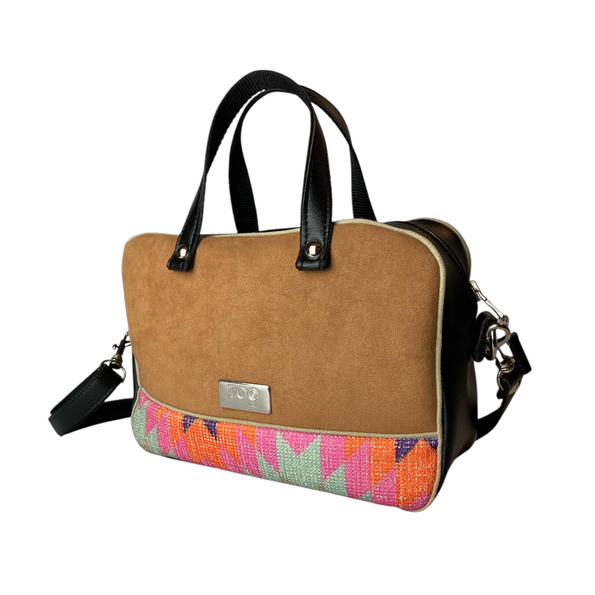 Camera Bag Geometrica - Borsa donna a mano e tracolla