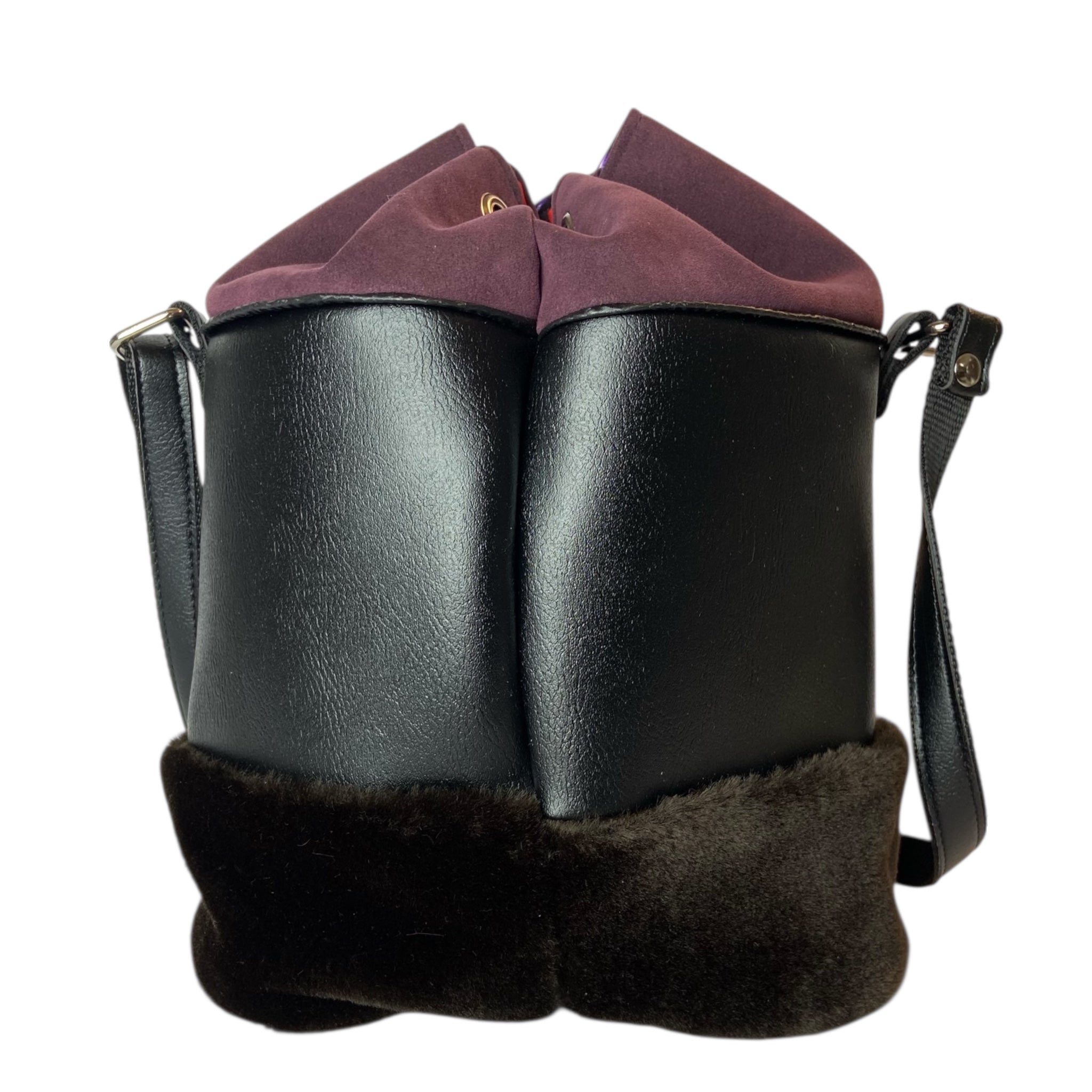 Secchiello Noir Bordeaux - Borsa donna a tracolla
