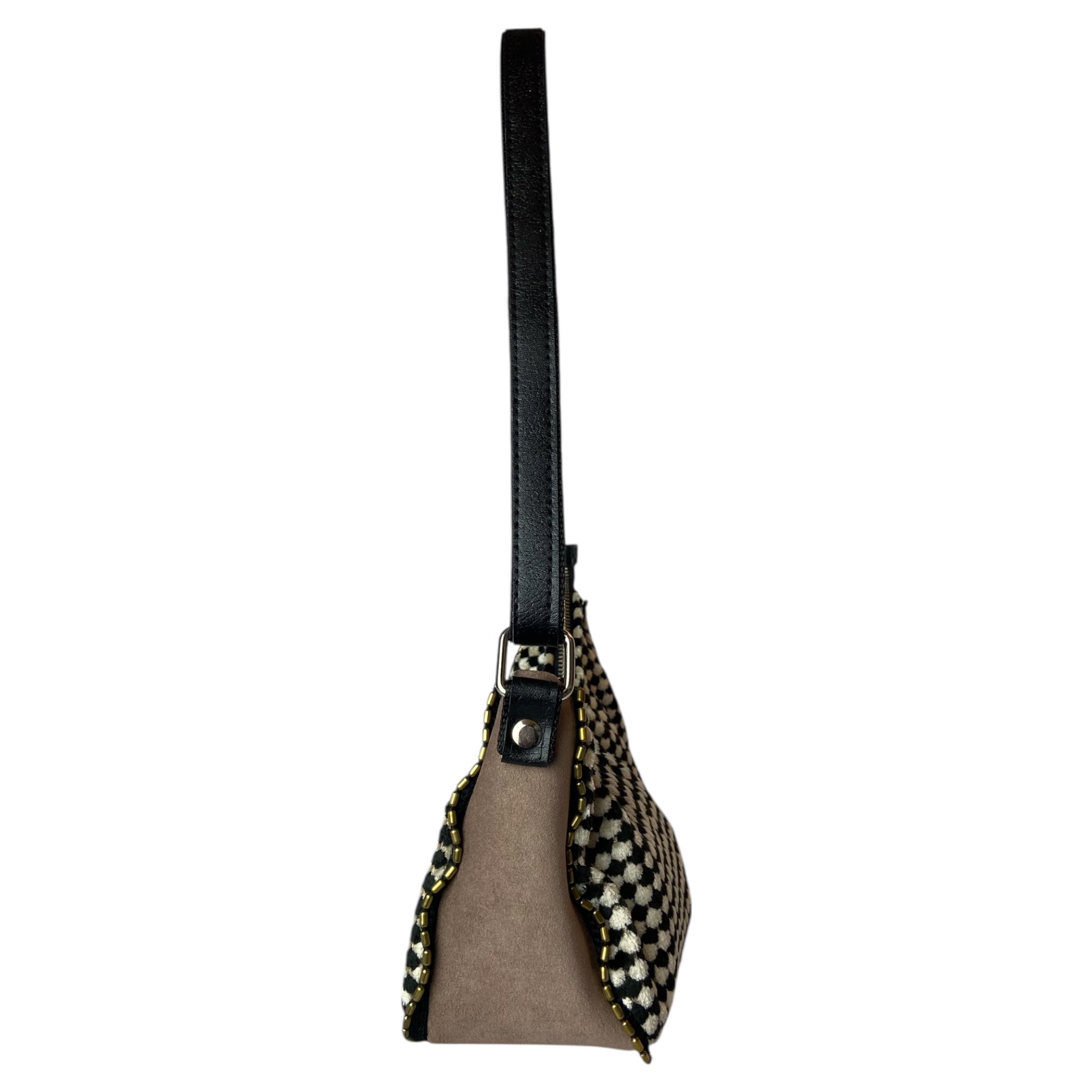 Vivienne Optical Black - Borsa donna a spalla
