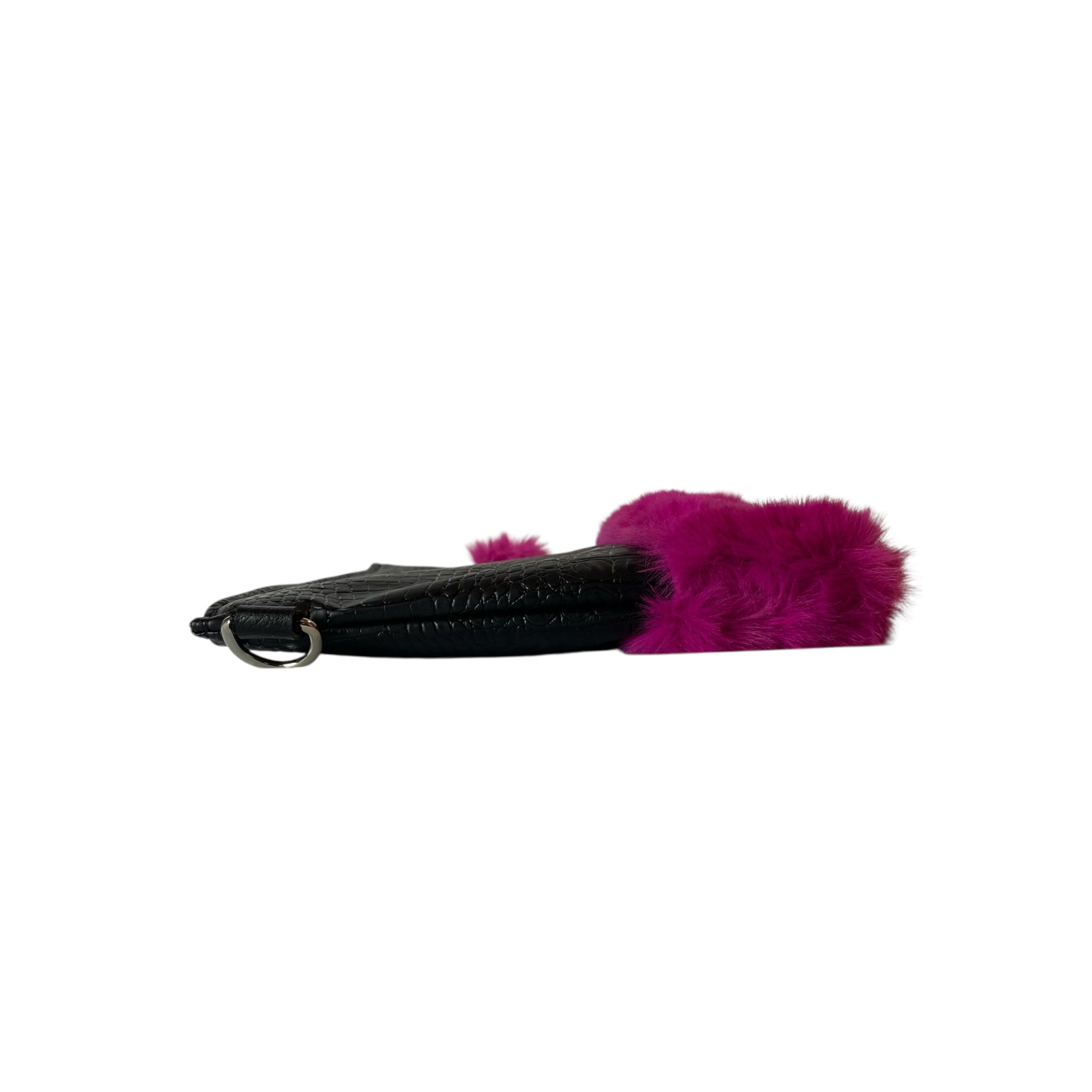 Tracollina Black & Fuxia - Pochette donna a mano e tracolla