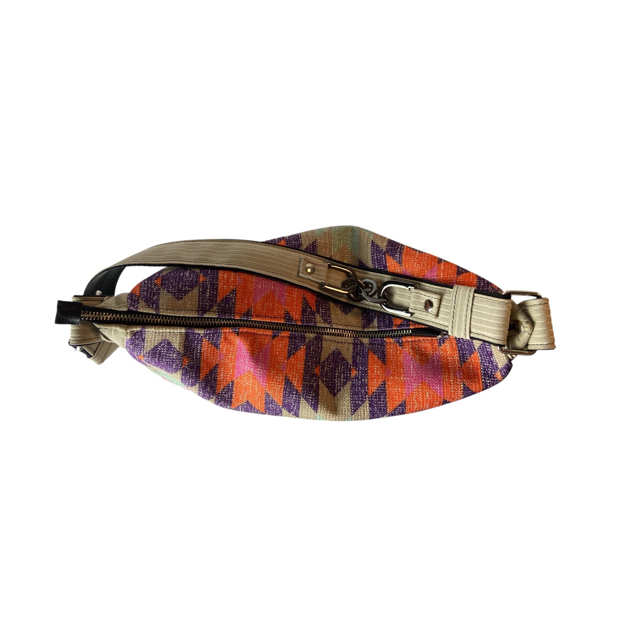 Hobo Trapezio Geometrica Multicolor - Borsa donna a spalla