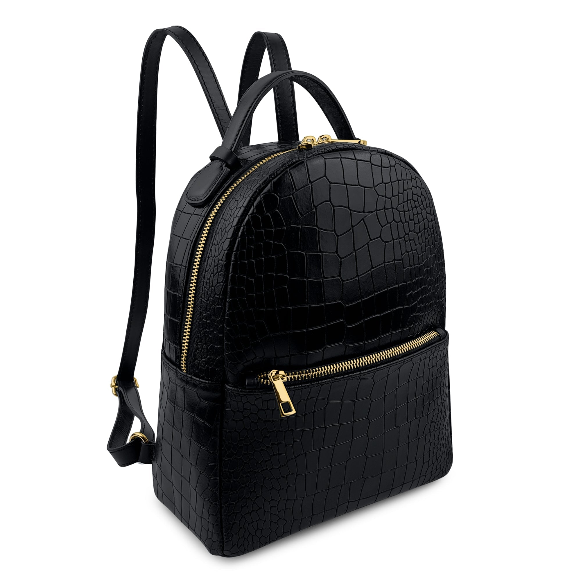 Parubi, Zaino Donna, In Vera Pelle Grana Dollaro, Made in Italy, Modello Amelia