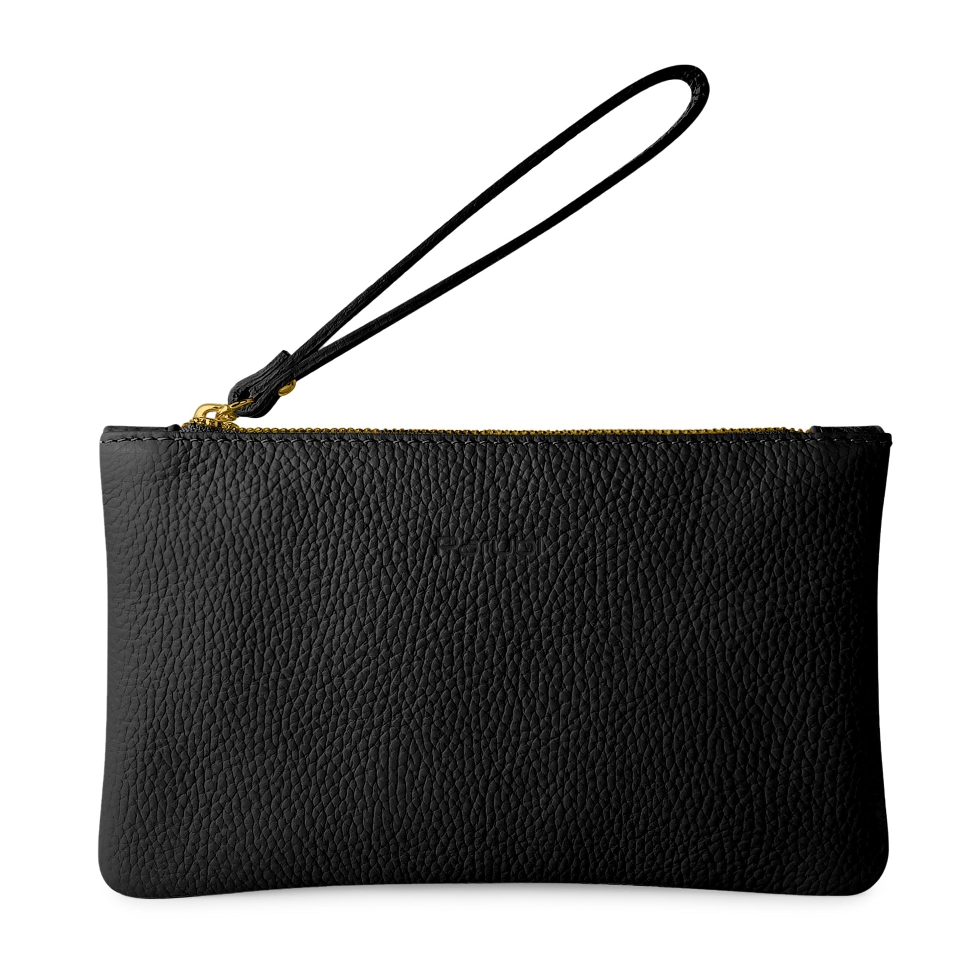Pochette Donna a Mano, In Vera Pelle, Made in Italy, Modello Aura