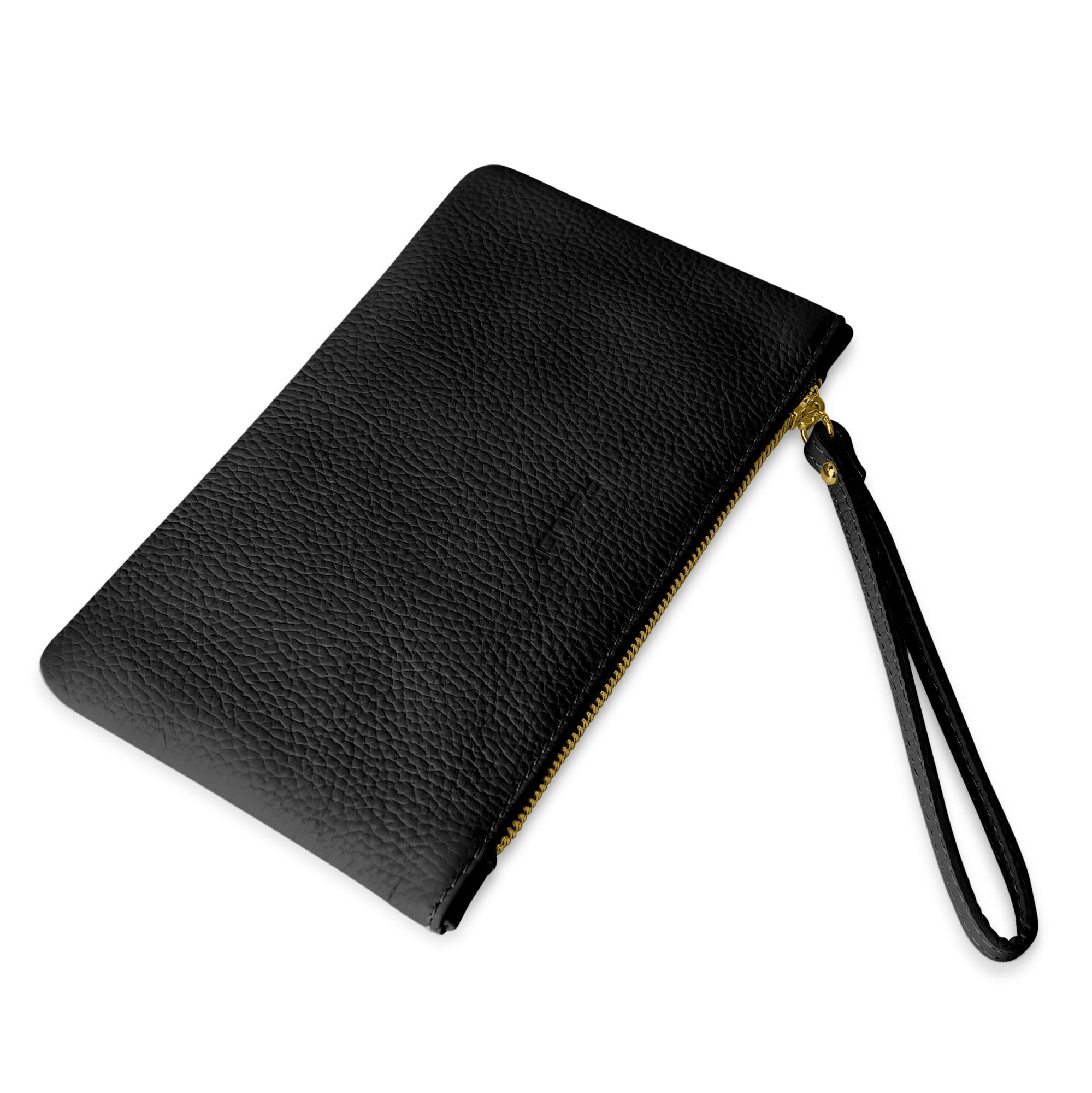 Pochette Donna a Mano, In Vera Pelle, Made in Italy, Modello Aura