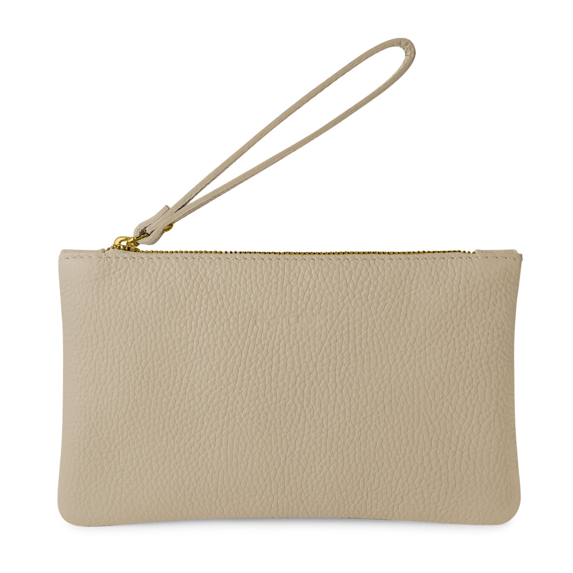 Pochette Donna a Mano, In Vera Pelle, Made in Italy, Modello Aura