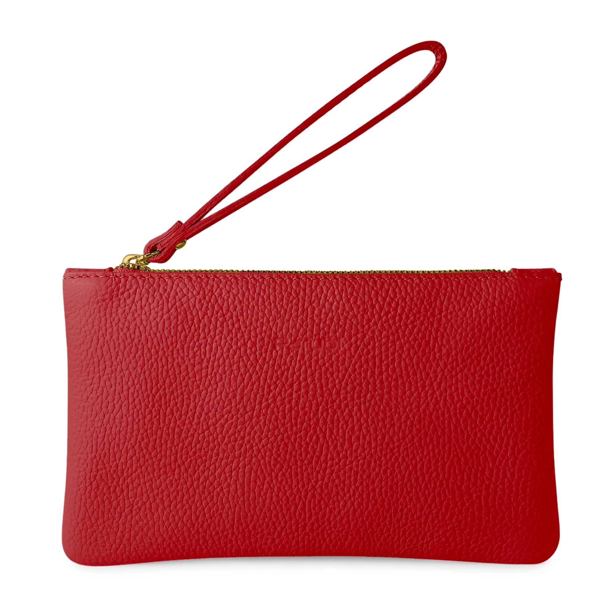 Pochette Donna a Mano, In Vera Pelle, Made in Italy, Modello Aura