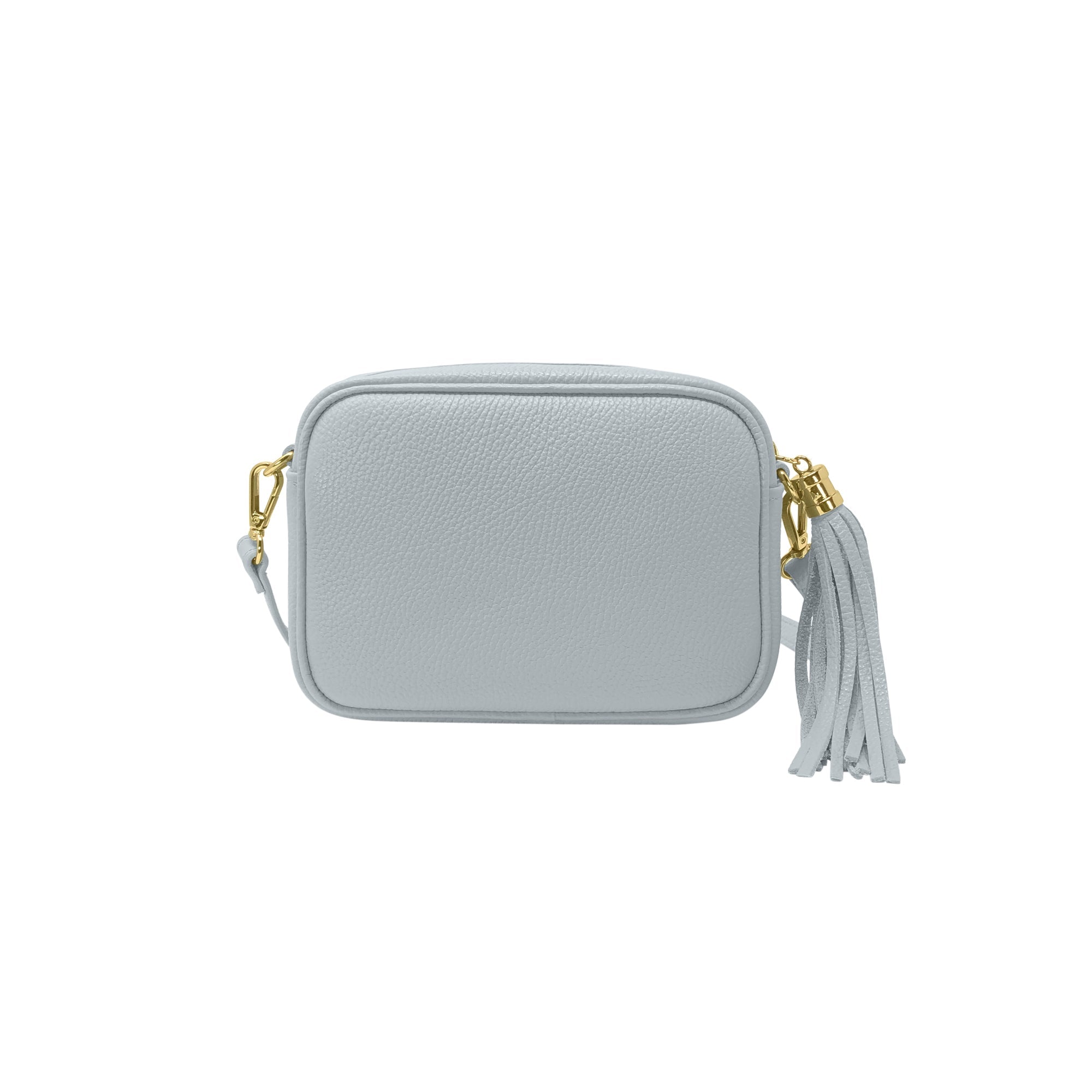 Borsa Donna a Tracolla Blu Celeste, In Vera Pelle, Made in Italy, Anastasia