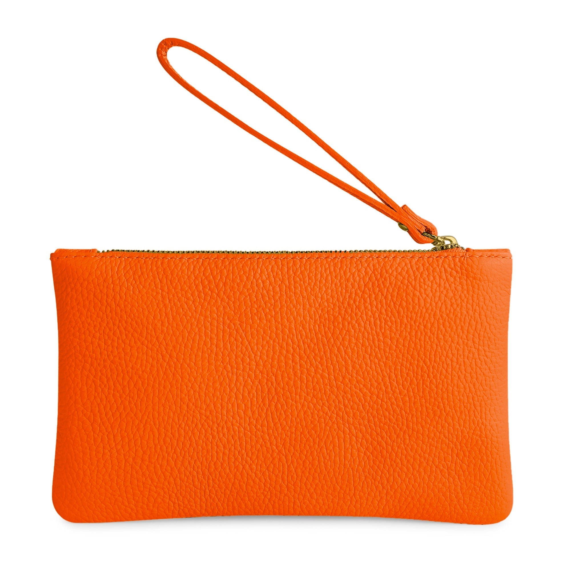 Pochette Donna a Mano, In Vera Pelle, Made in Italy, Modello Aura