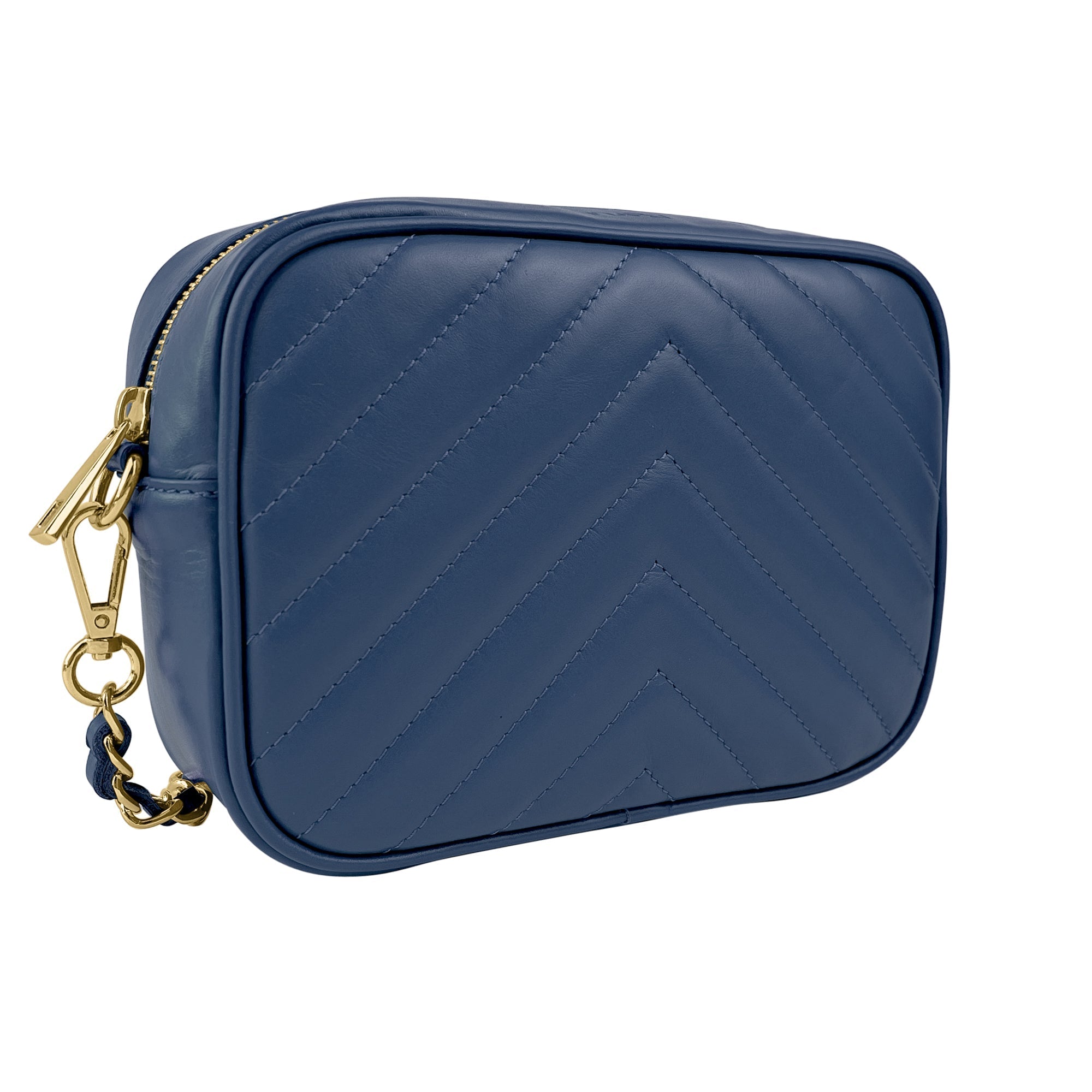 Borsa Donna a Tracolla, In Vera Pelle Trapuntata, Made in Italy, Modello Lola