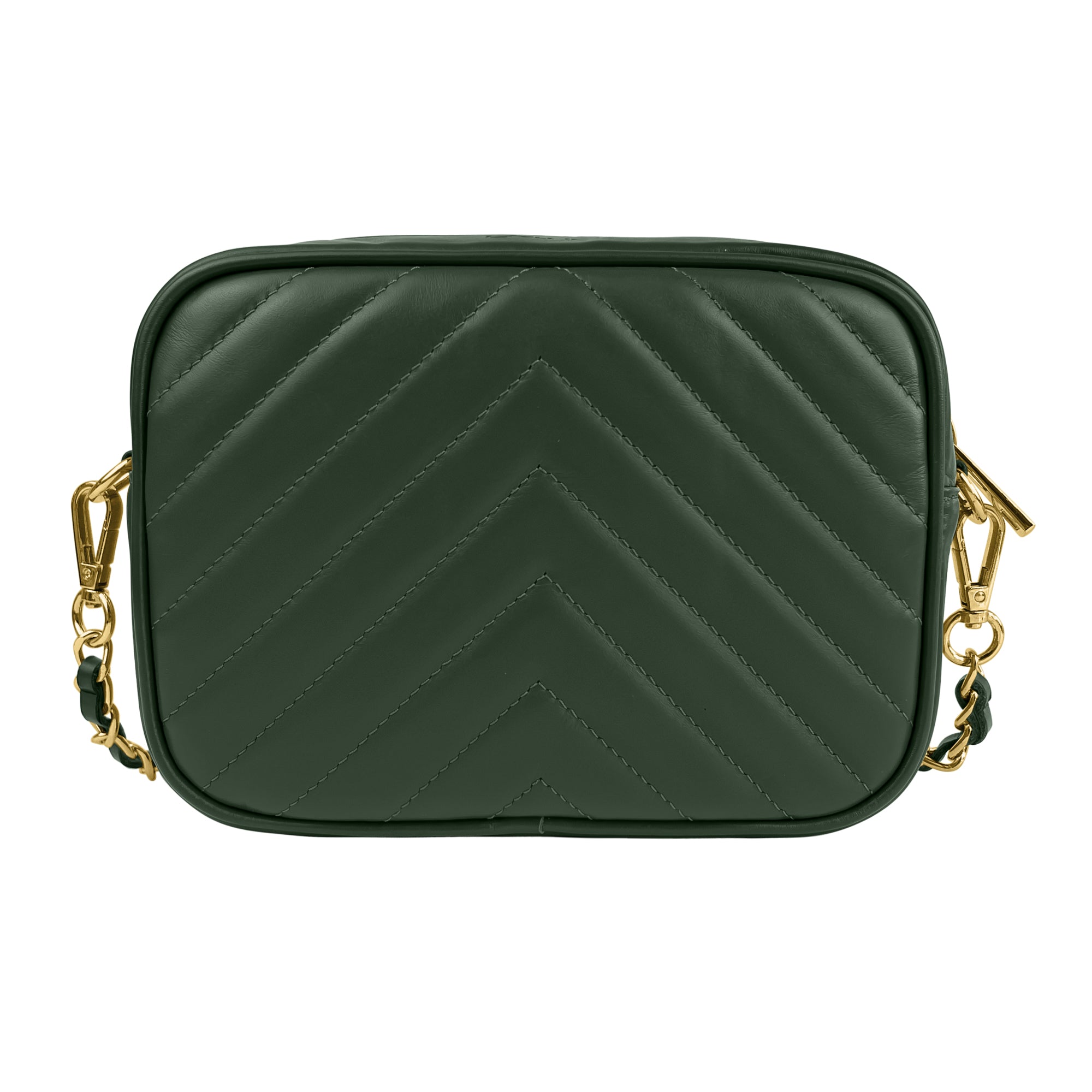 Borsa Donna a Tracolla, In Vera Pelle Trapuntata, Made in Italy, Modello Lola