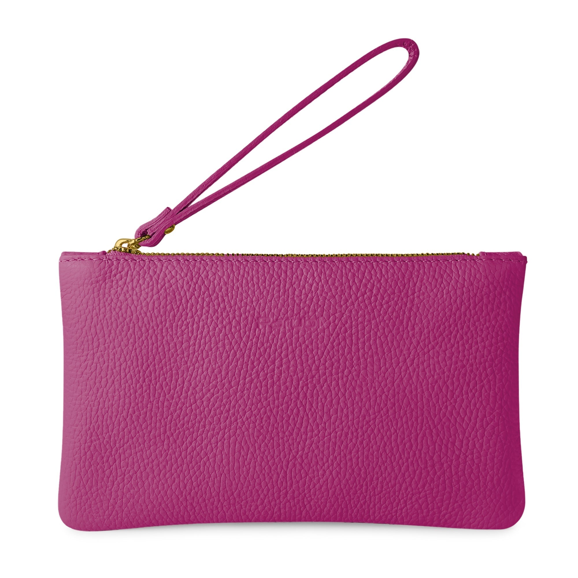 Pochette Donna a Mano, In Vera Pelle, Made in Italy, Modello Aura