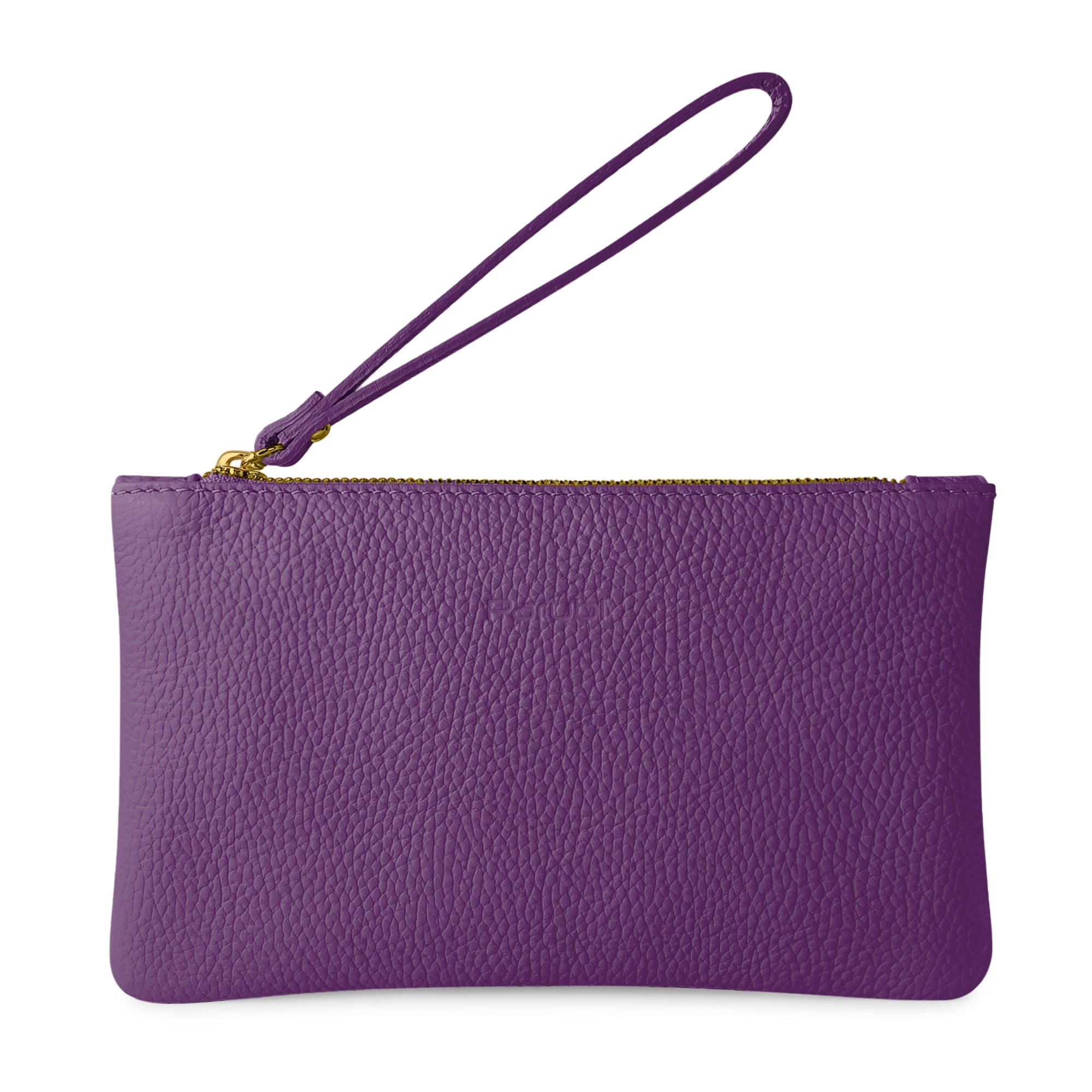 Pochette Donna a Mano, In Vera Pelle, Made in Italy, Modello Aura