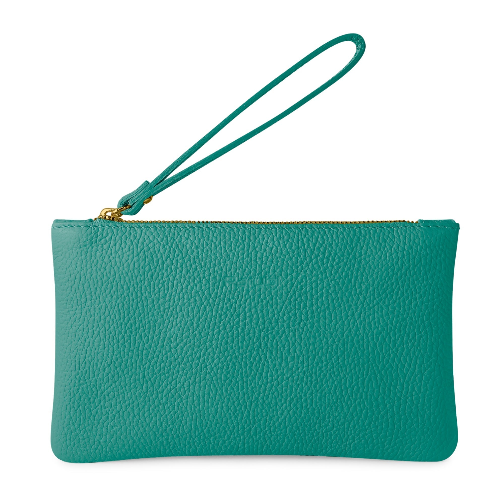 Pochette Donna a Mano, In Vera Pelle, Made in Italy, Modello Aura