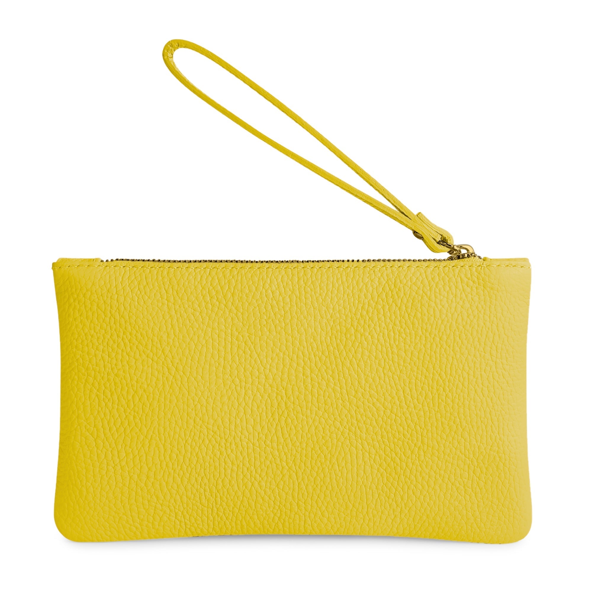 Pochette Donna a Mano, In Vera Pelle, Made in Italy, Modello Aura