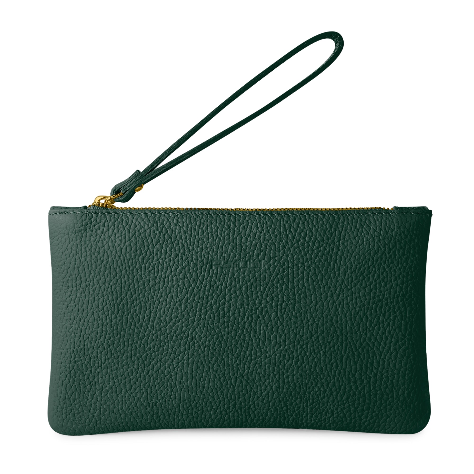 Pochette Donna a Mano, In Vera Pelle, Made in Italy, Modello Aura