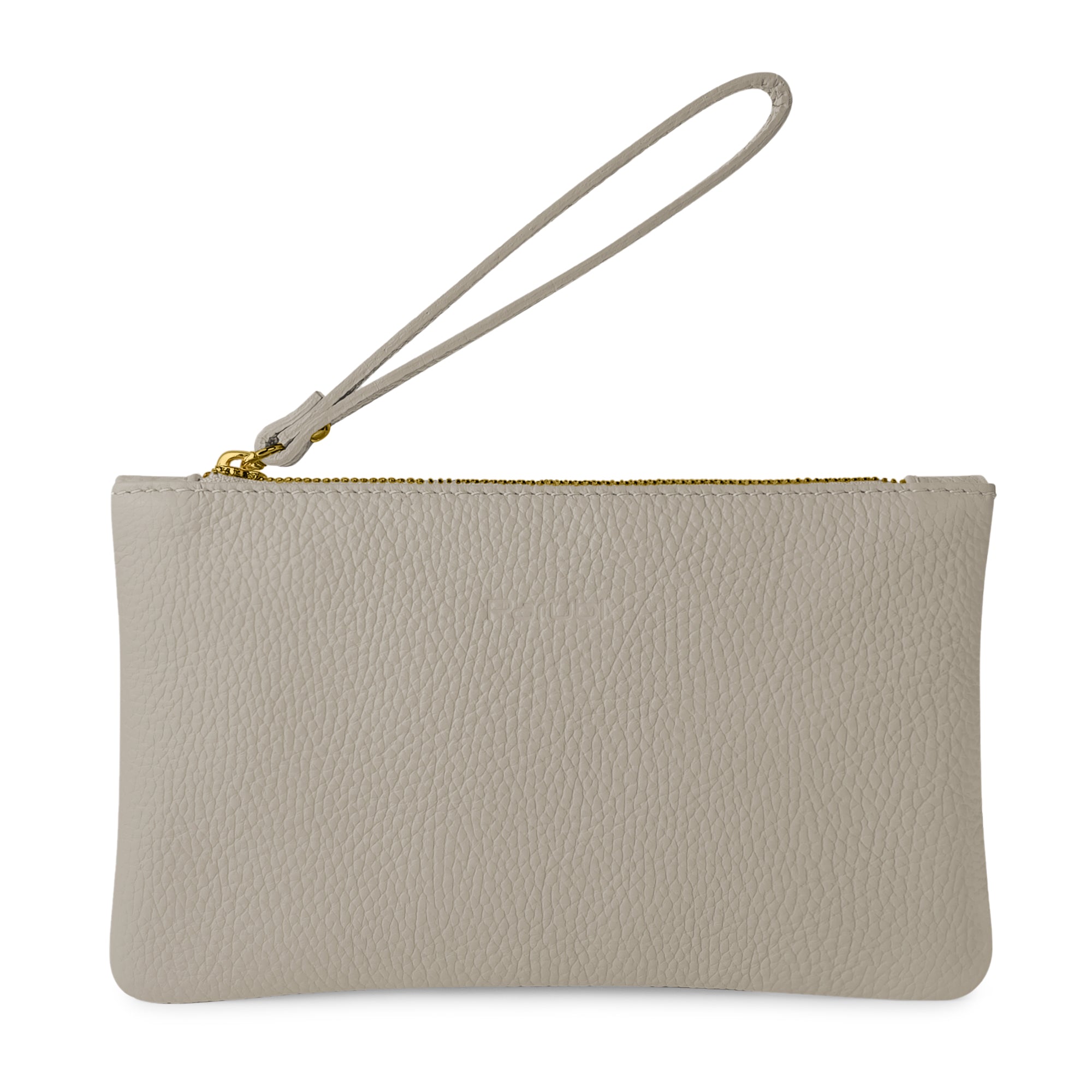 Pochette Donna a Mano, In Vera Pelle, Made in Italy, Modello Aura