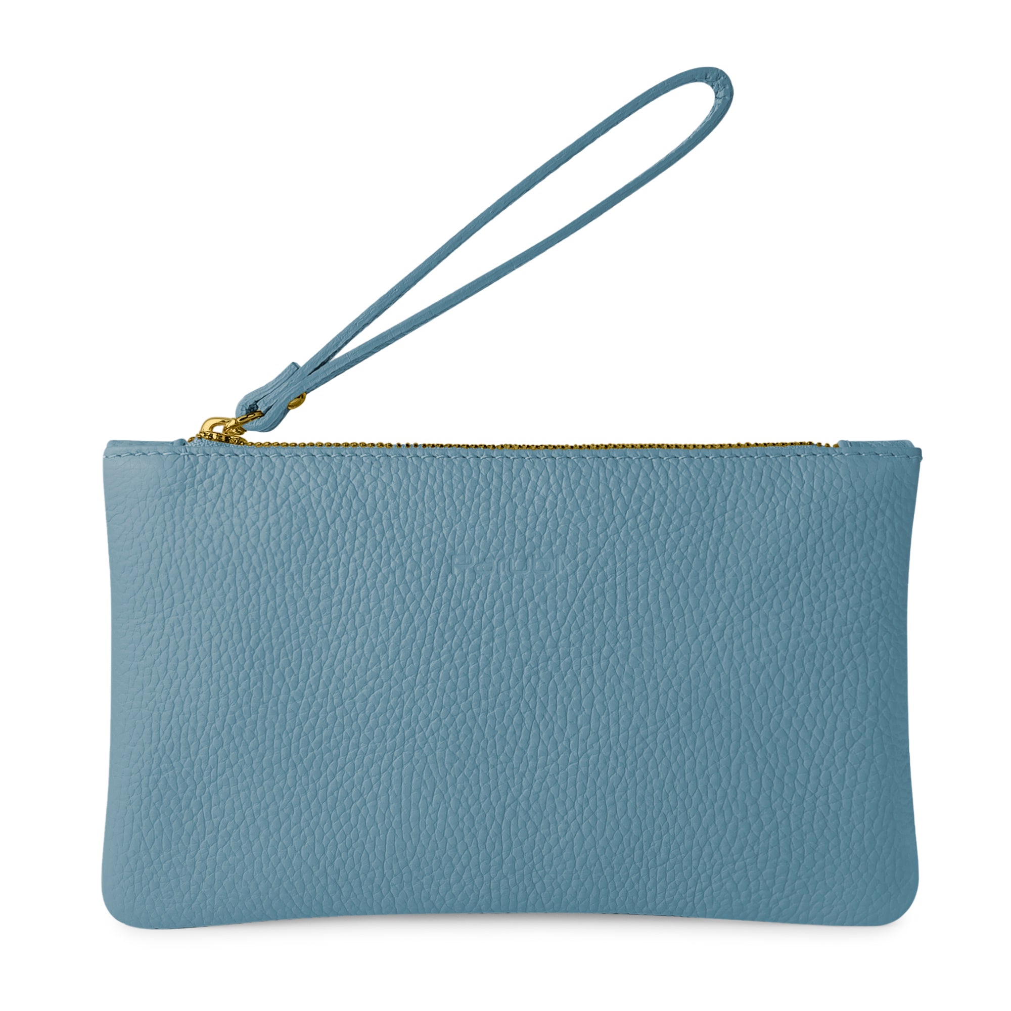 Pochette Donna a Mano, In Vera Pelle, Made in Italy, Modello Aura