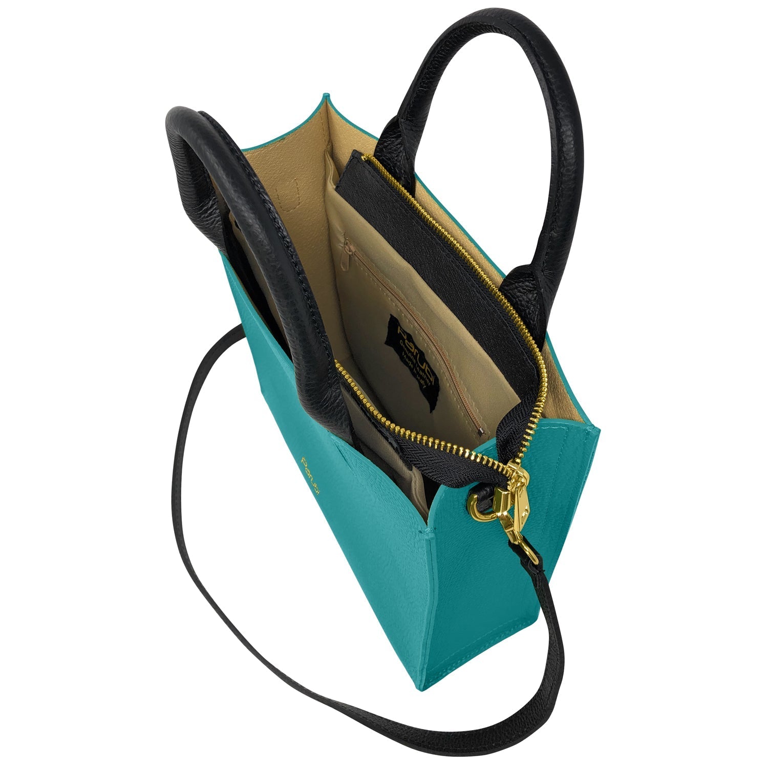 Borsa Donna a Mano con Tracolla, In Vera Pelle Morbida, Made in Italy, Modello Clizia