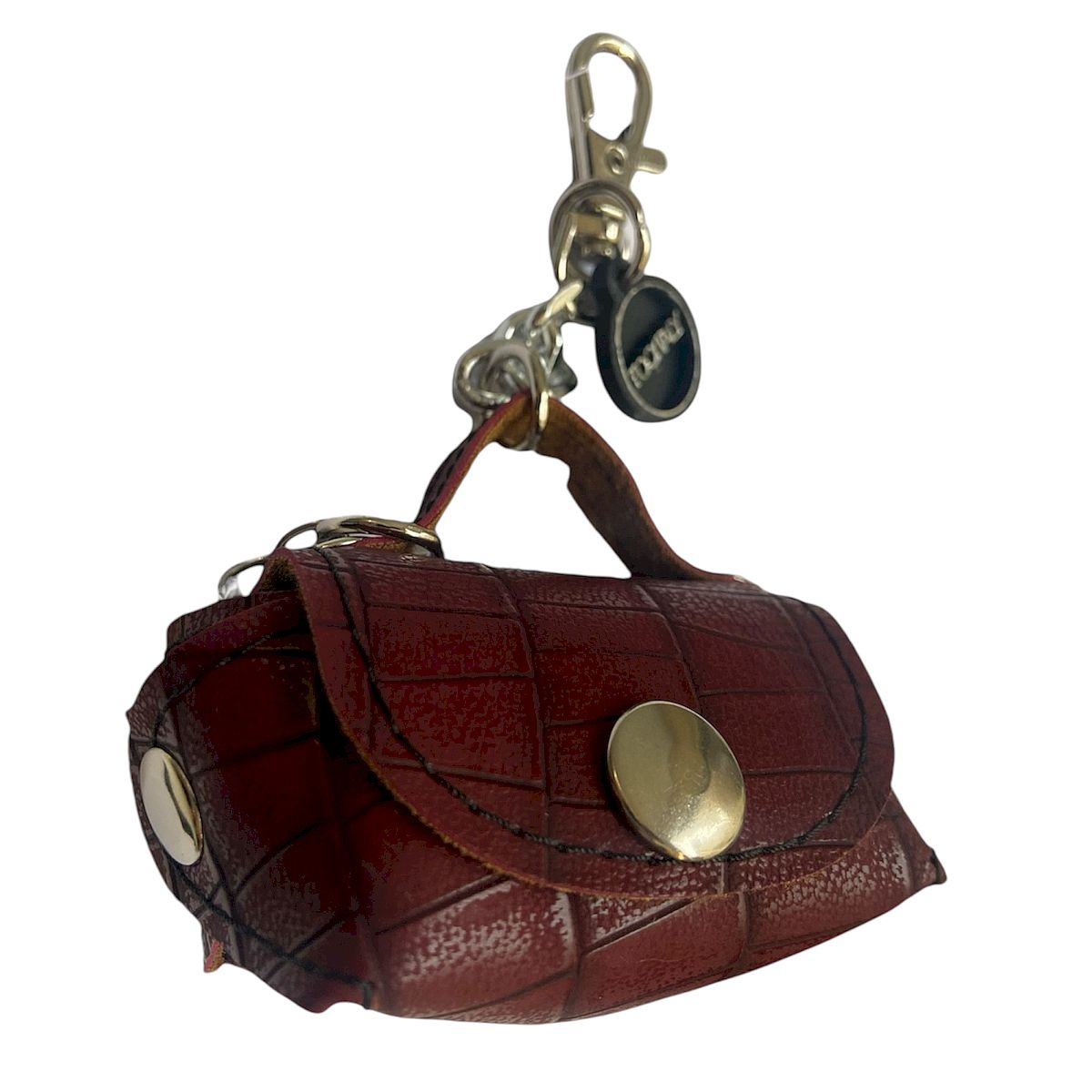 Micro bag bordeaux - micro borsa Portachiavi Charm in PVC