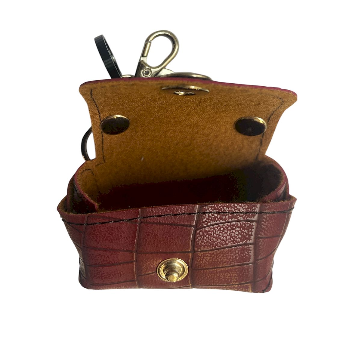 Micro bag bordeaux - micro borsa Portachiavi Charm in PVC