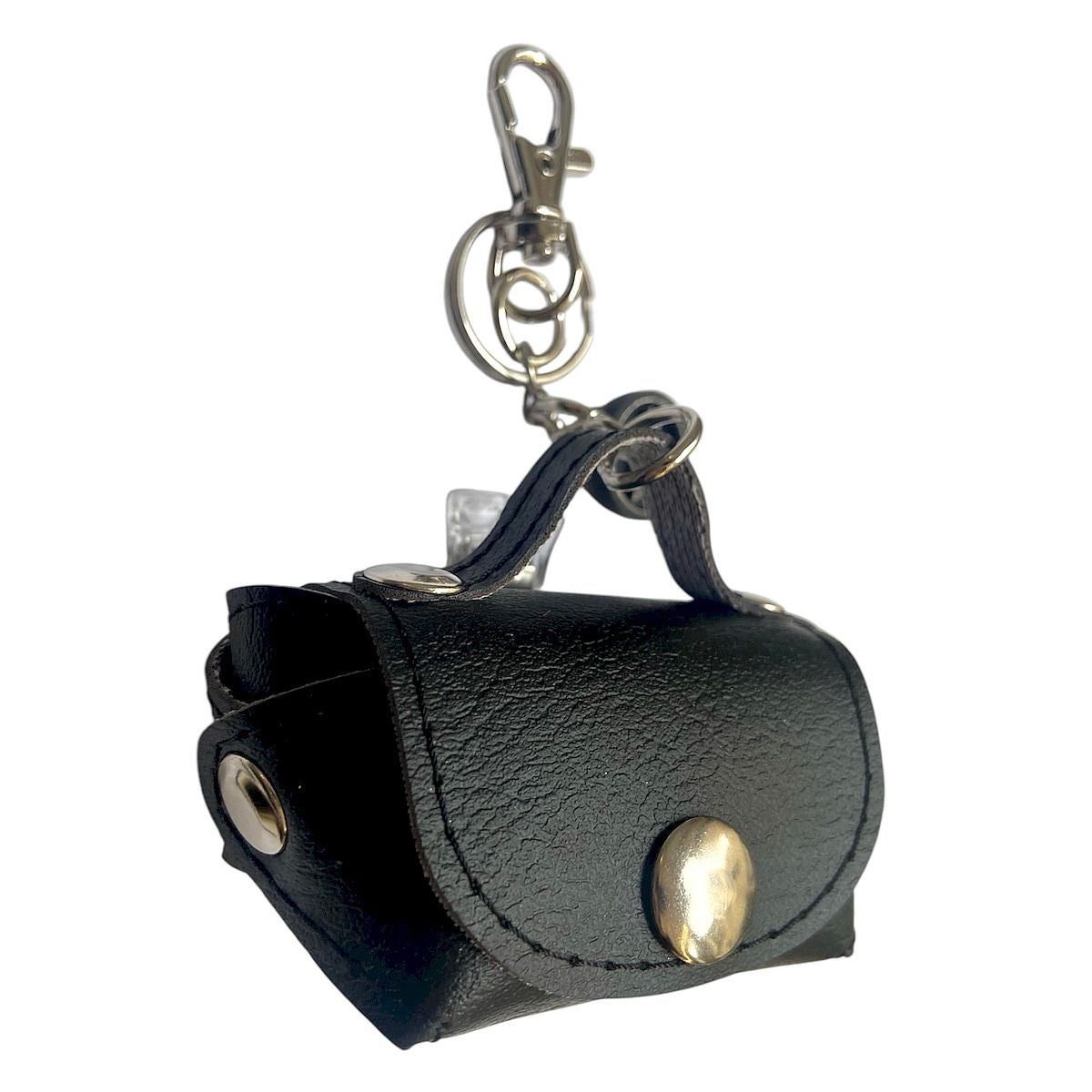 Micro bag nero - micro borsa Portachiavi Charm in PVC