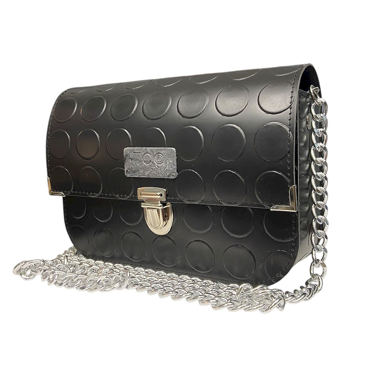 Chicca Maxi Bullonato - Borsa donna a tracolla in pelle artificiale