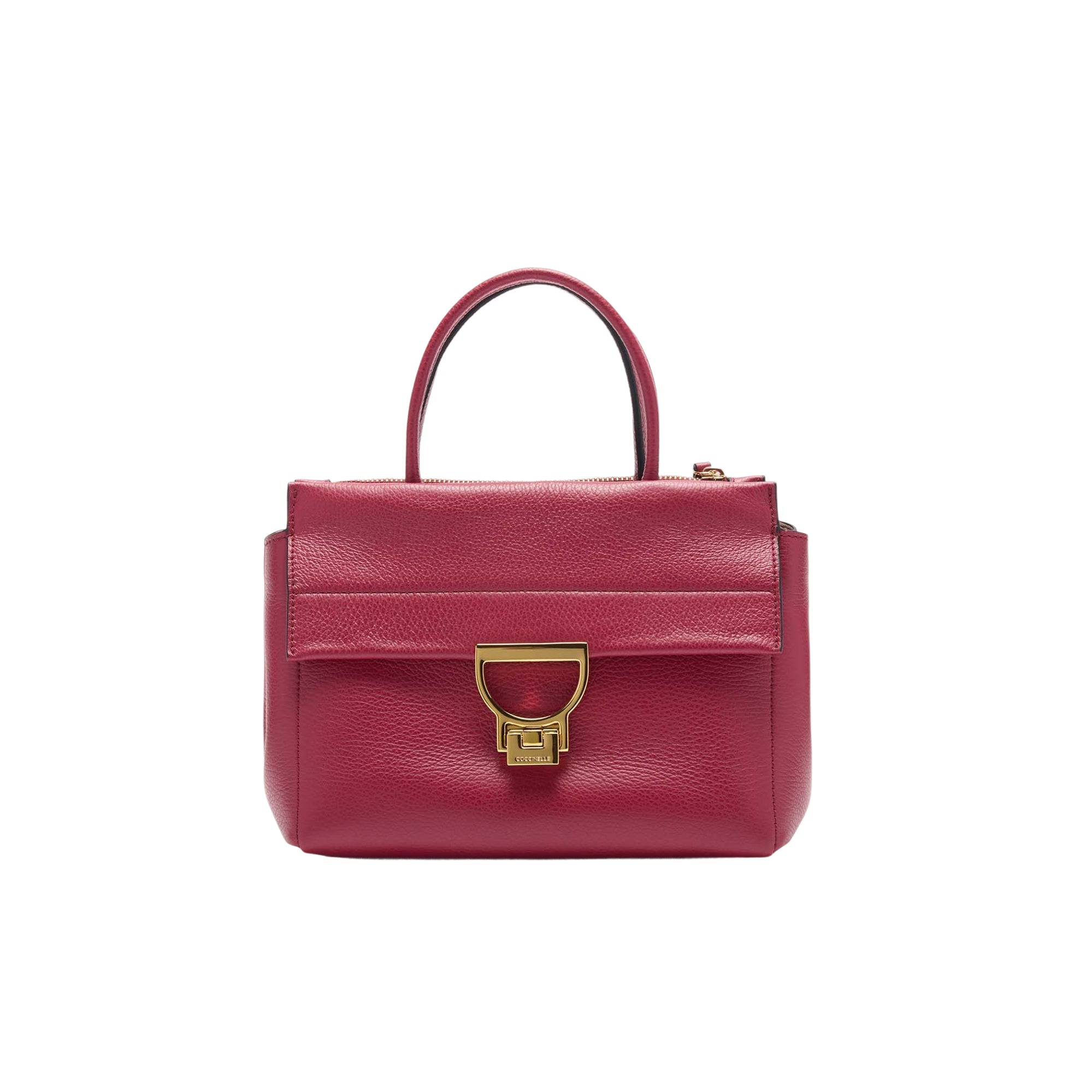 COCCINELLE Borsa Donna a Mano con Tracolla Rossa, In Vera Pelle,Arlettis Medium