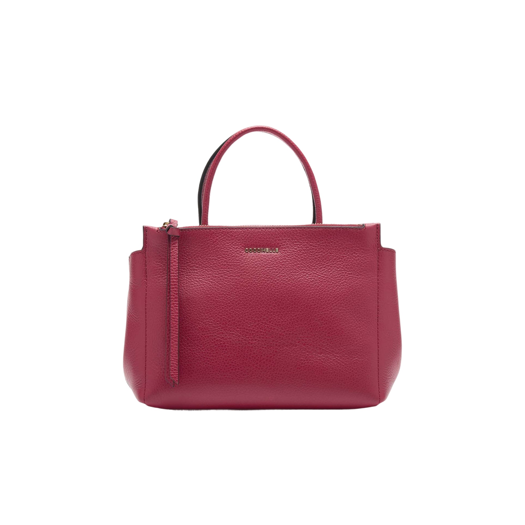 COCCINELLE Borsa Donna a Mano con Tracolla Rossa, In Vera Pelle,Arlettis Medium