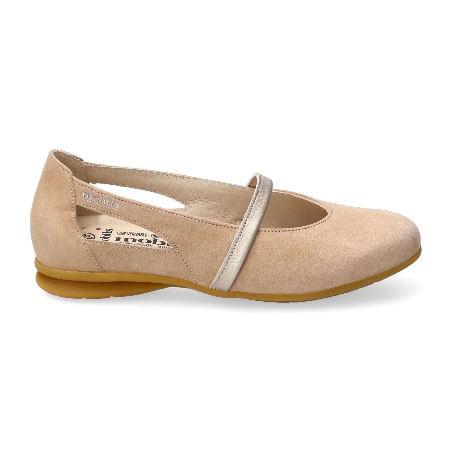 Mephisto Mobils SAMYA Ballerina Donna Beige – Plantare Estraibile e Comfort Totale