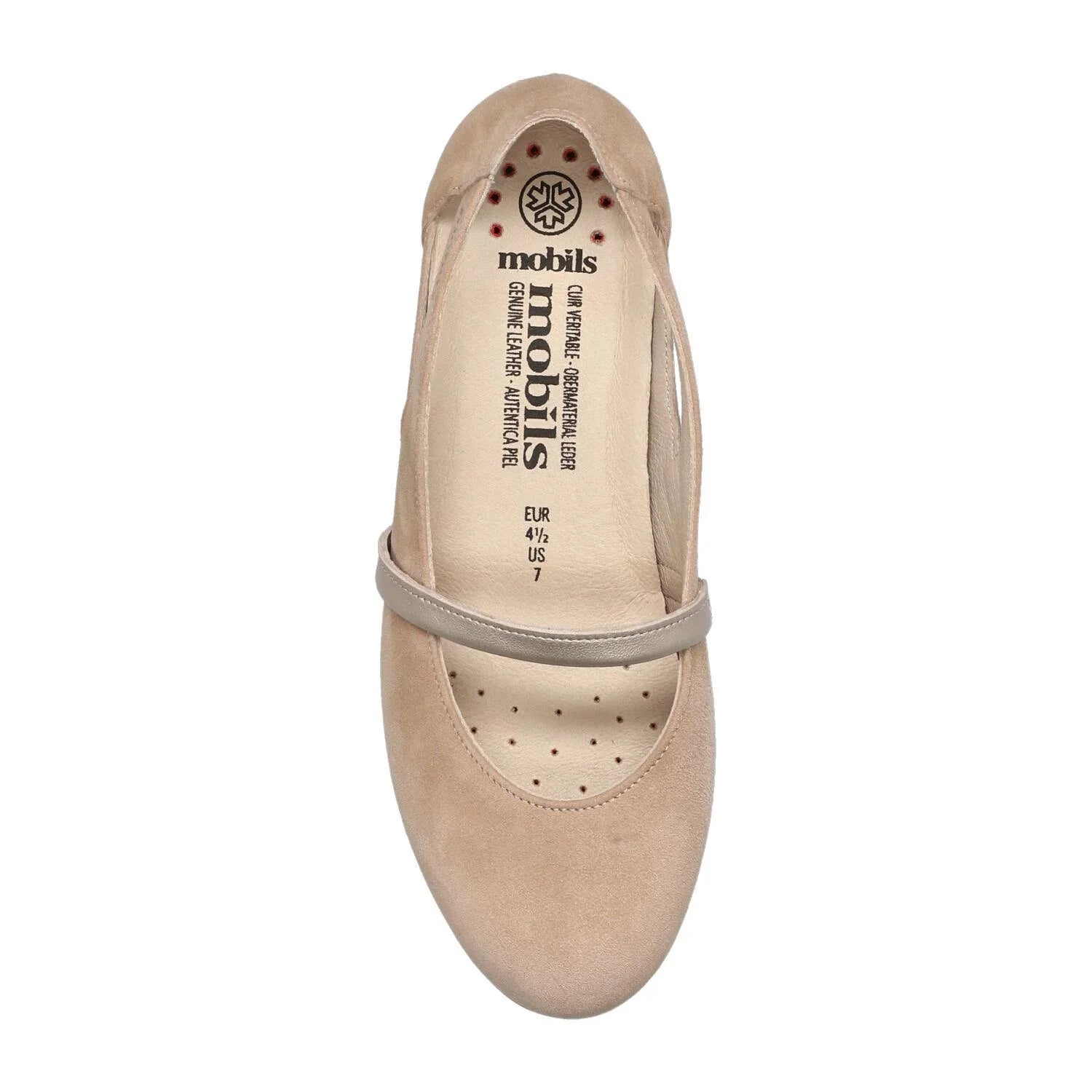 Mephisto Mobils SAMYA Ballerina Donna Beige – Plantare Estraibile e Comfort Totale