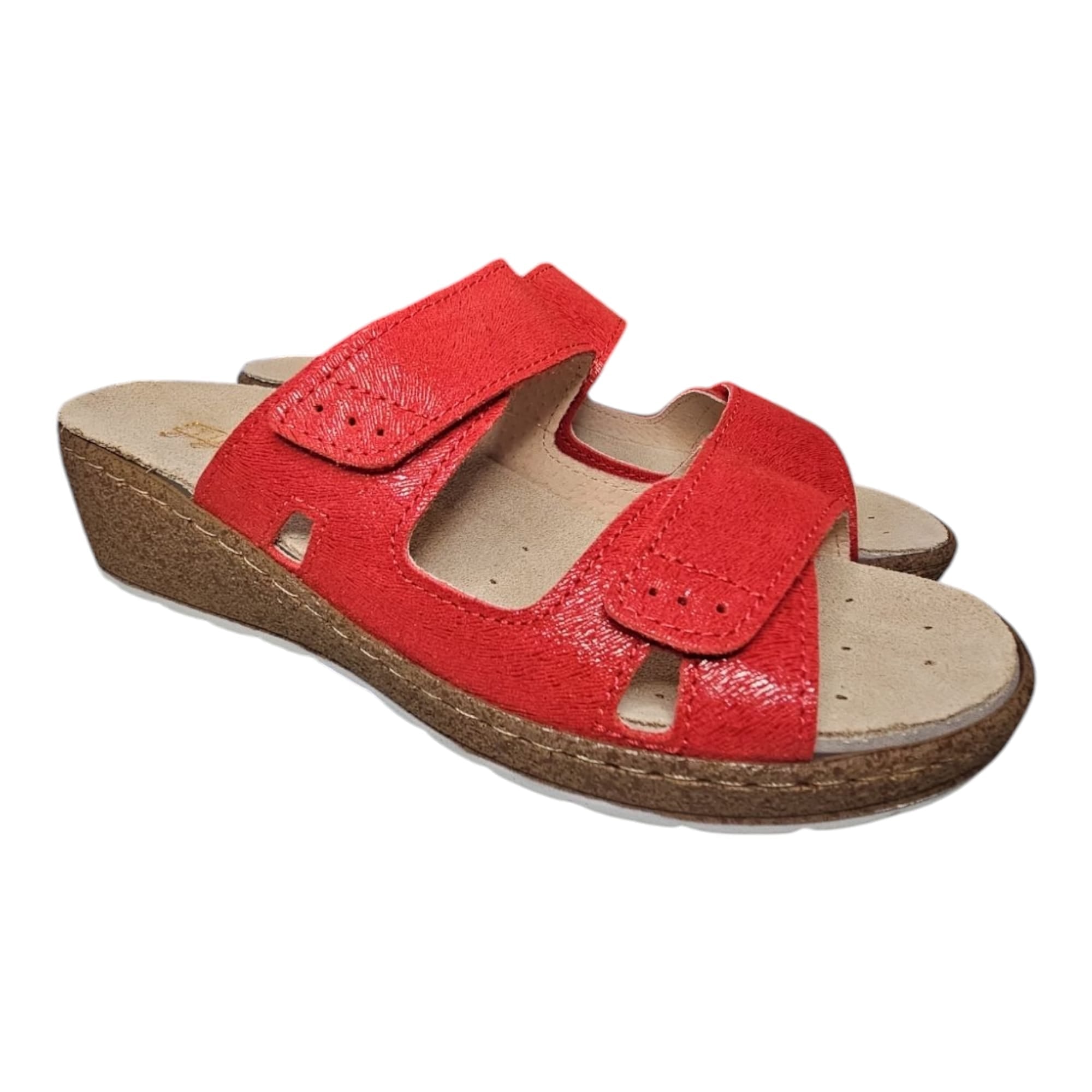 Stiledivita ciabatta donna in pelle con plantare estraibile in tech-pur@
