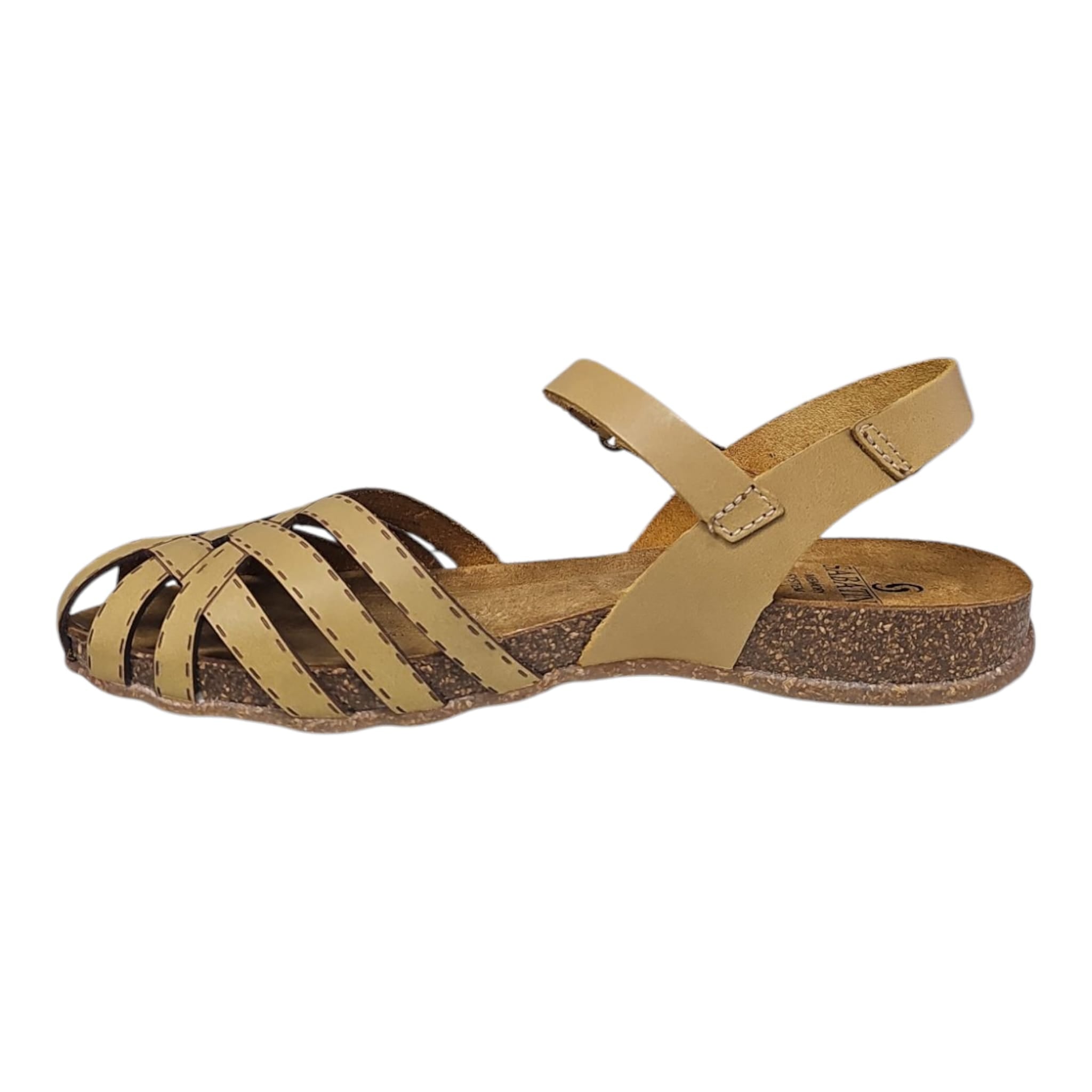Sandali Sabatini donna in pelle Memory Foam – Strap, punta traforata