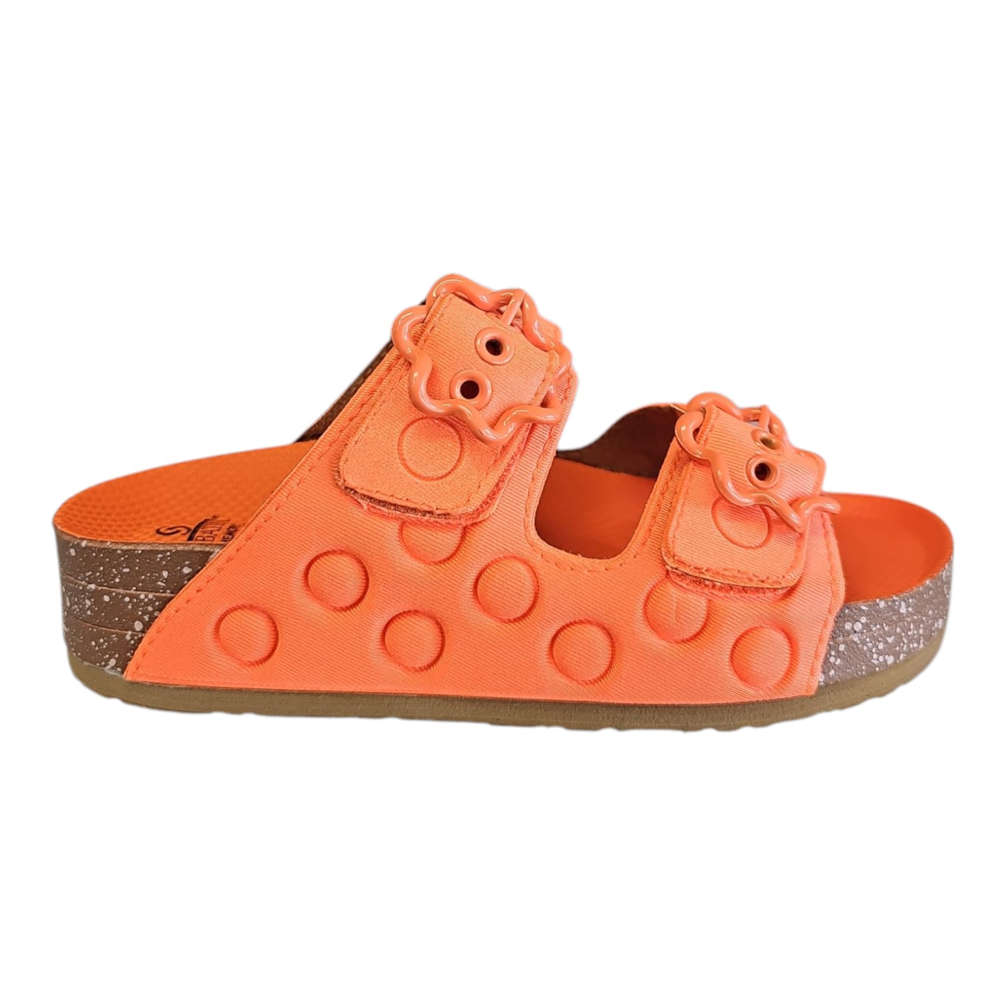 Ciabatte Sabatini donna arancio doppio velcro – Memory Foam