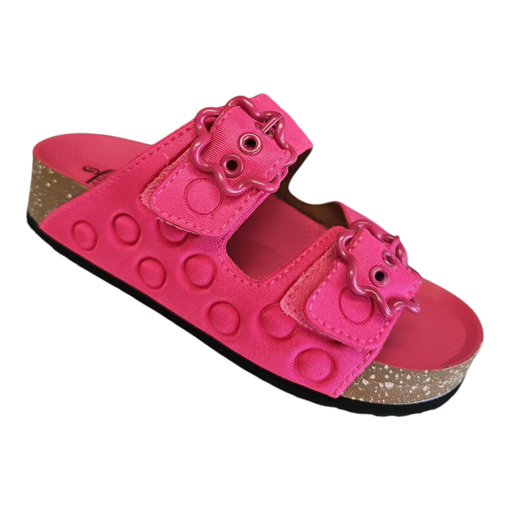 Ciabatte Sabatini donna fucsia doppio velcro – Memory Foam