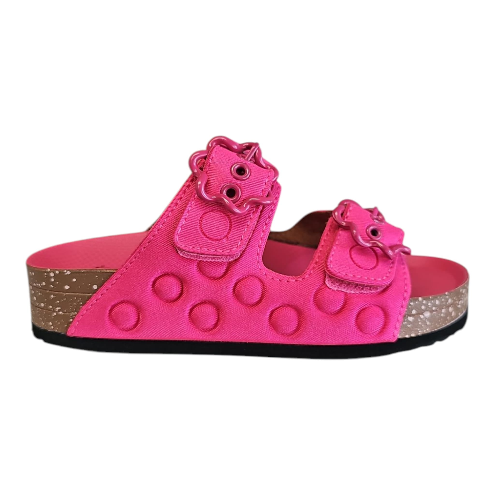 Ciabatte Sabatini donna fucsia doppio velcro – Memory Foam