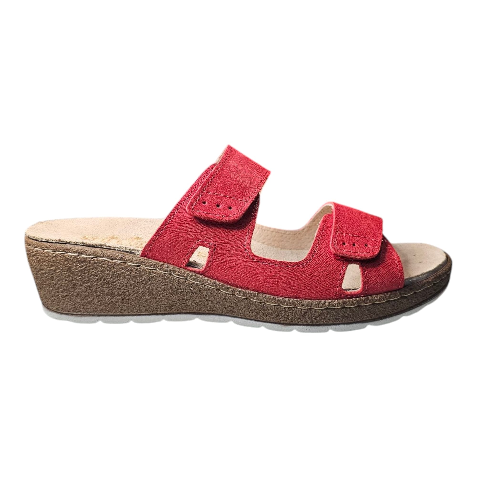 Stiledivita ciabatta donna in pelle con plantare estraibile in tech-pur@