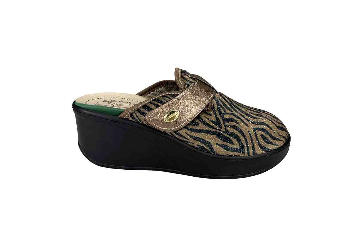 Ciabatta MAJELLA Zebrata Zeppa - Comfort Relax