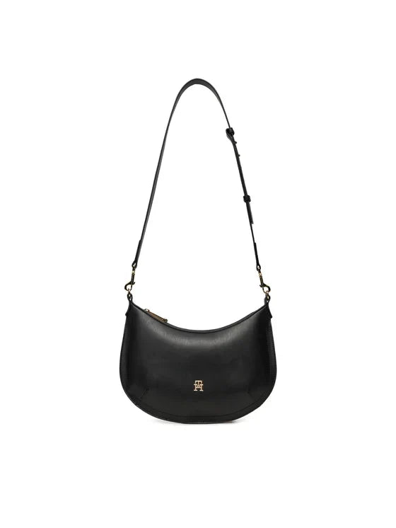 Tommy Hilfiger Borsa Donna Nera con Tracolla Regolabile e Manico Removibile