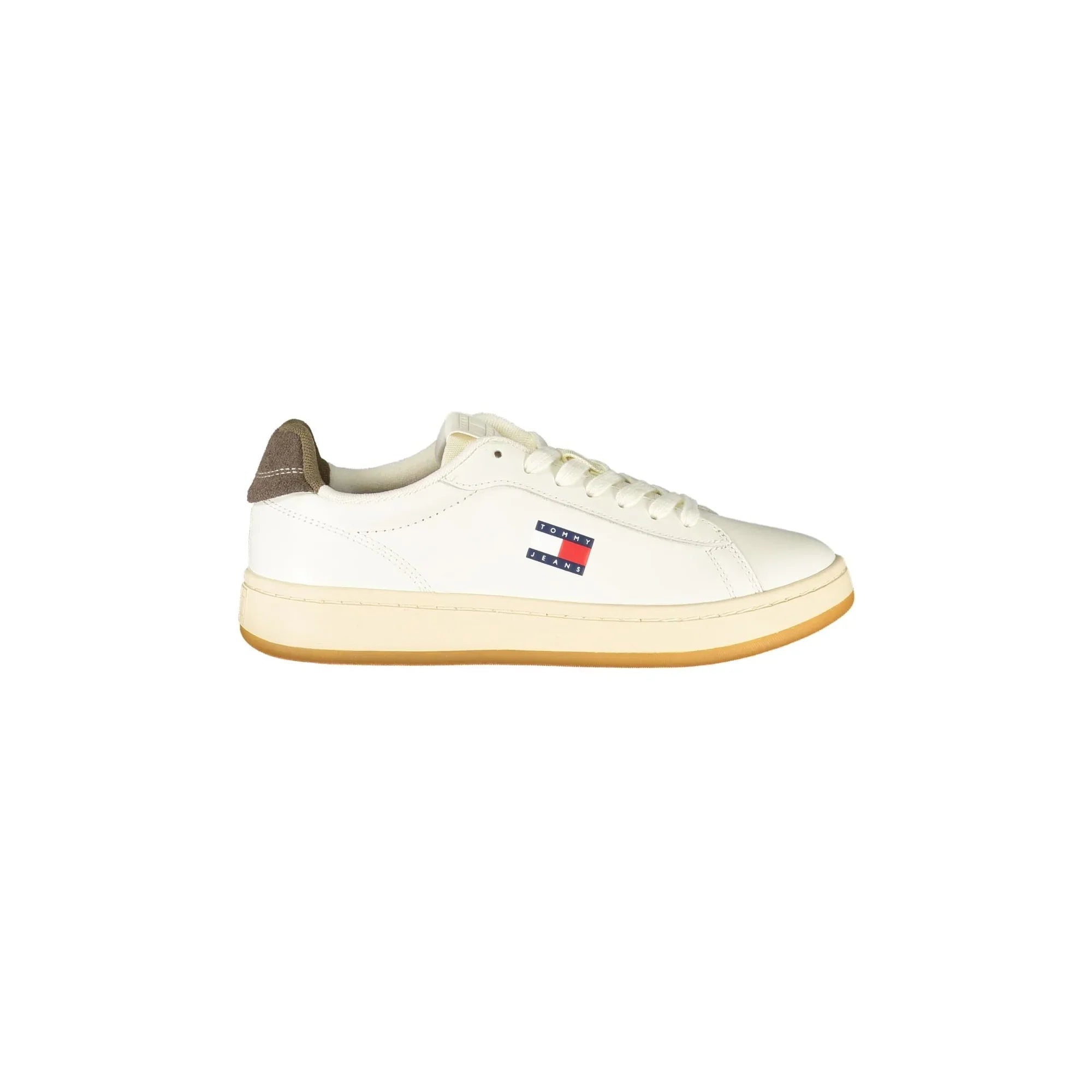TOMMY HILFIGER Sneakers Donna Bianche con Dettagli Marroni