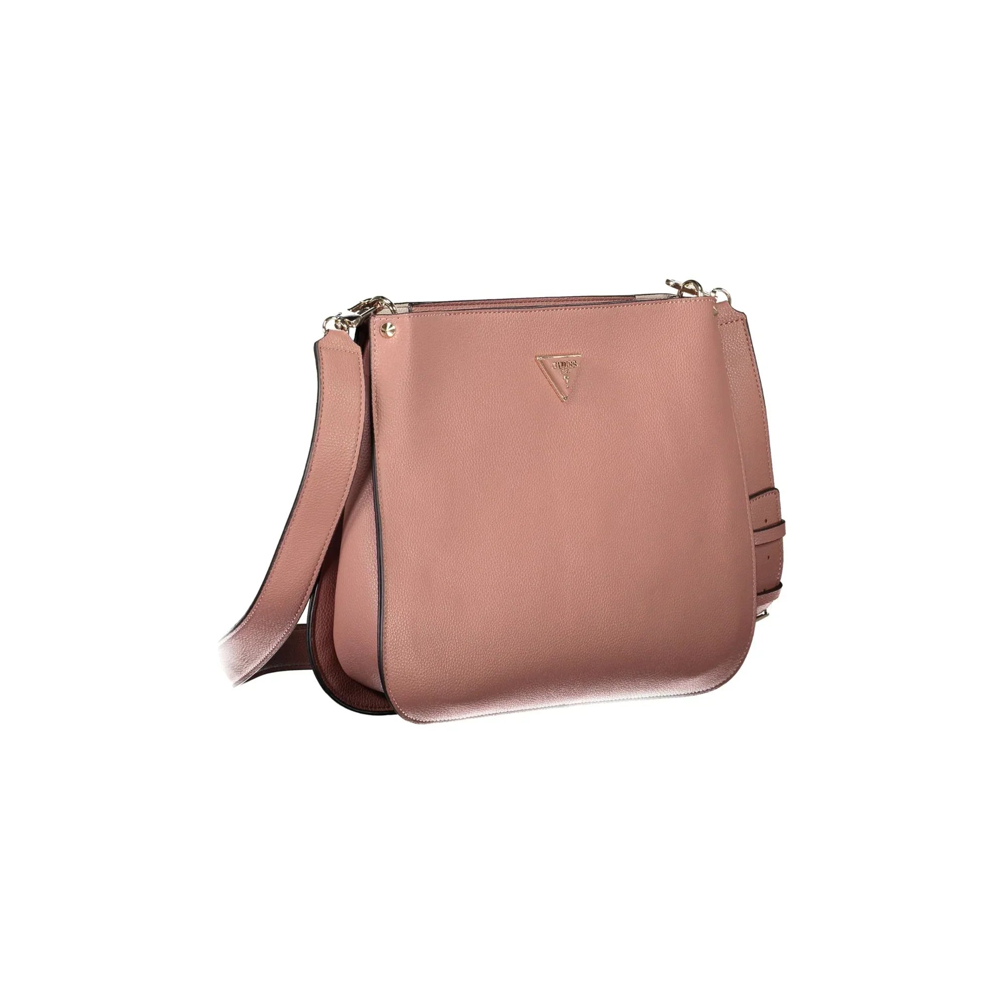 Guess Jeans Borsa Donna Meridian Rosa con Tracolla Regolabile